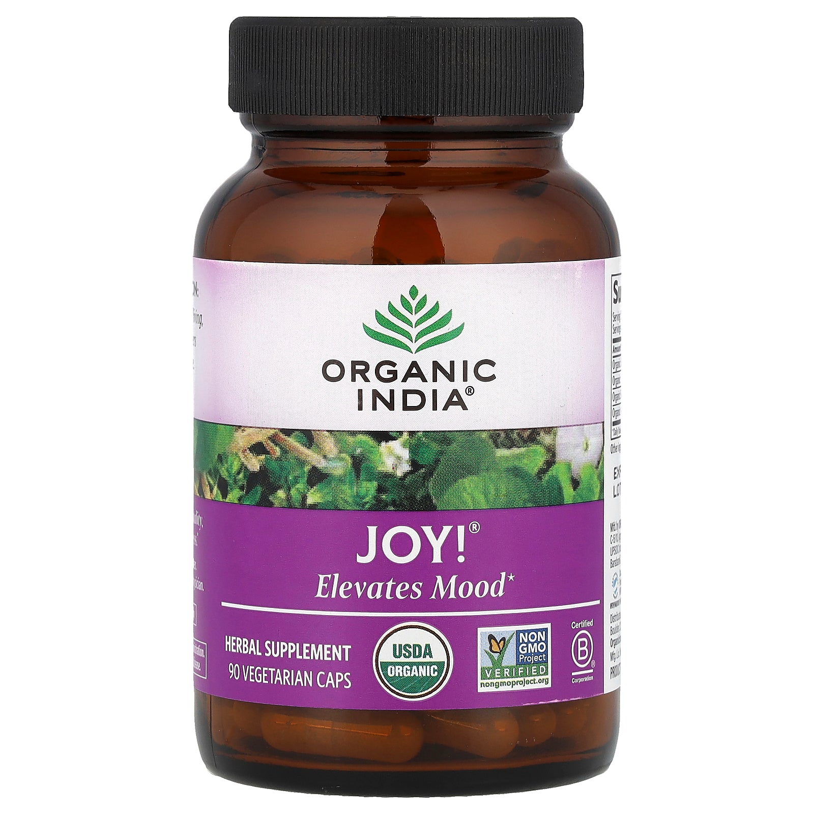 Foto 1 | Complementa Organic India Joy!   Elevates Mood: 90 Cápsulas Vegetarianas - Venta Internacional.