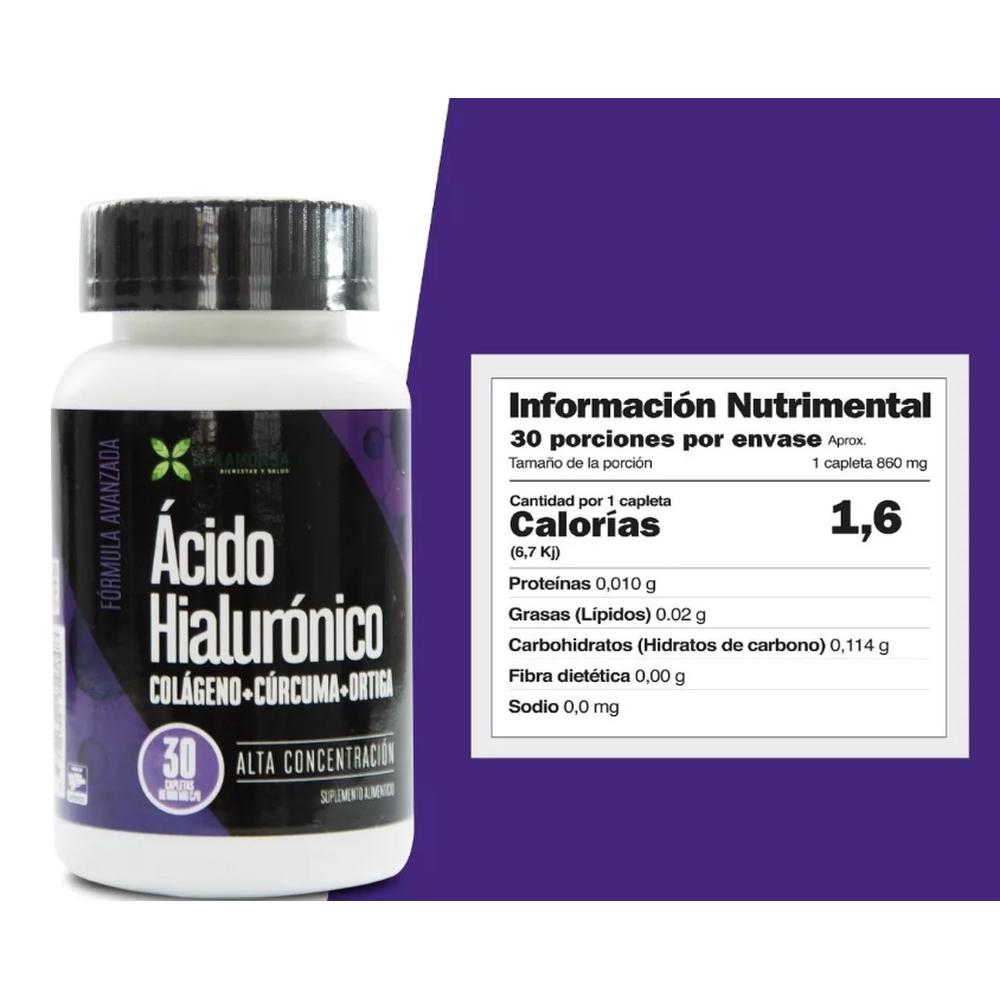 Foto 3 pulgar | Ácido Hialurónico Kukamonga 30 Tabs