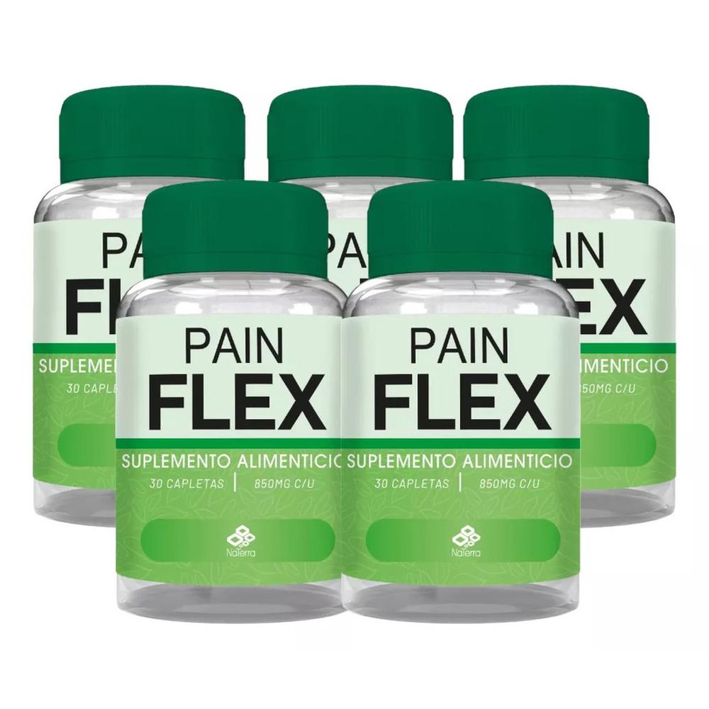 Foto 2 pulgar | Pain Flex Original 30 Capletas De 850 Mg Pack 5