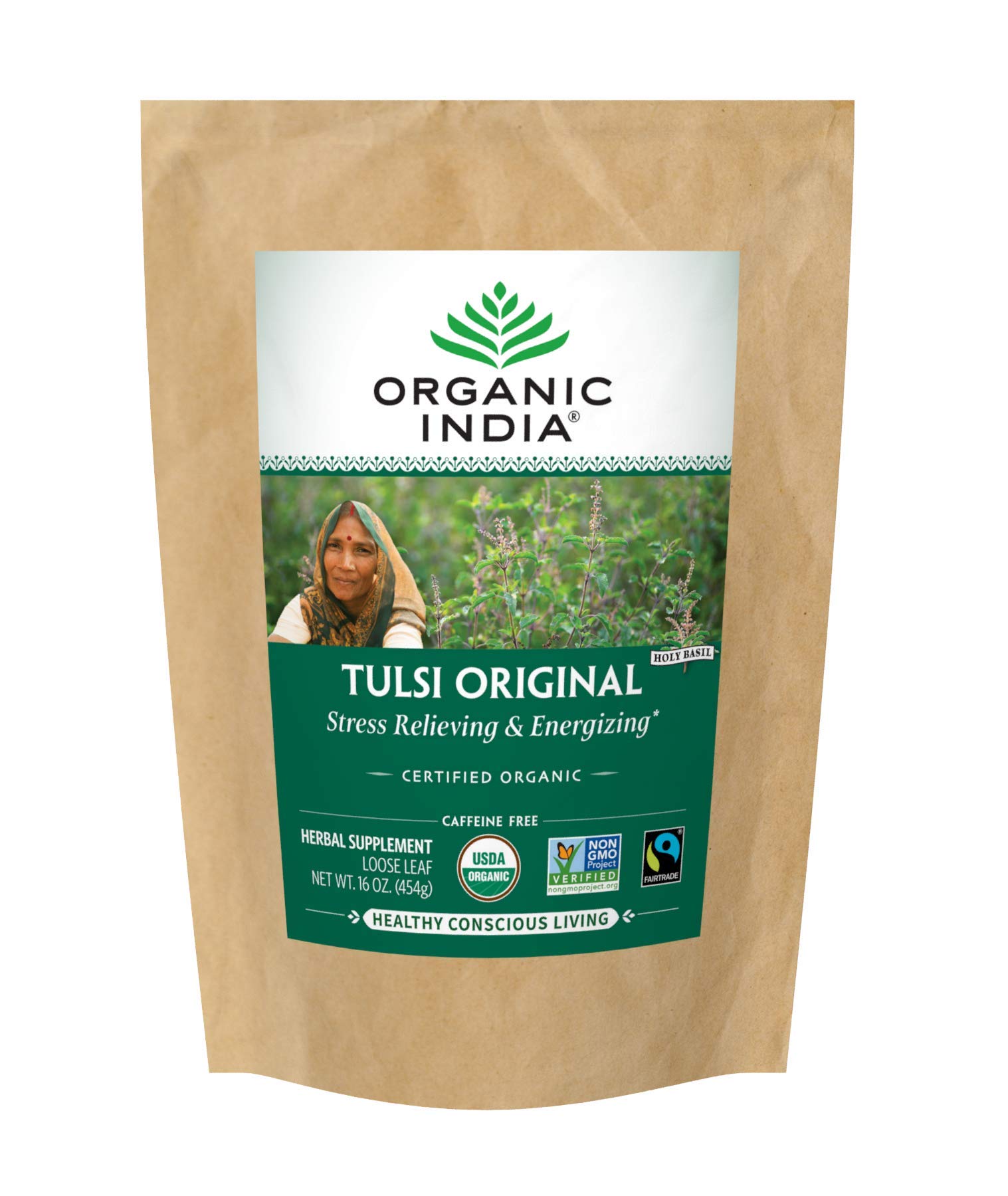 Foto 2 pulgar | Té De Hierbas Organic India Tulsi Original Loose Leaf 454 G - Venta Internacional.