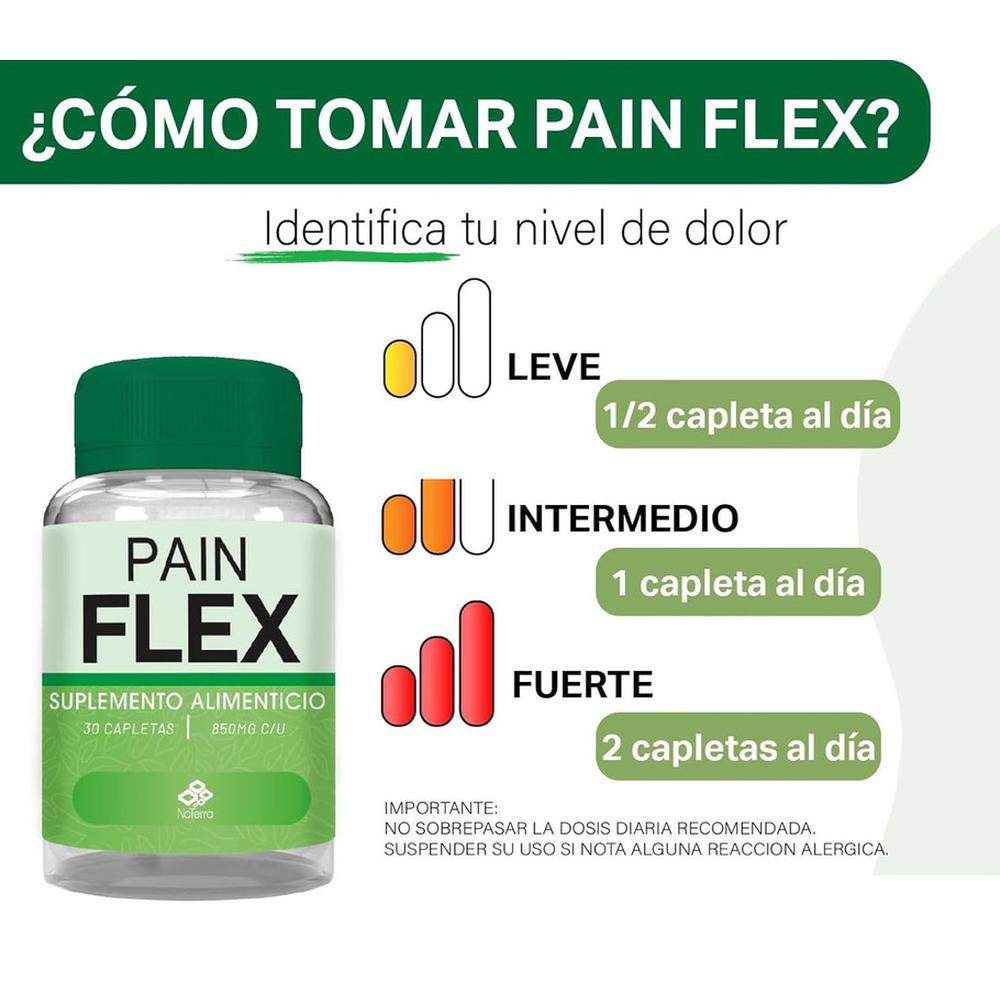 Foto 6 pulgar | Pain Flex Original 30 Capletas De 850 Mg Pack 3
