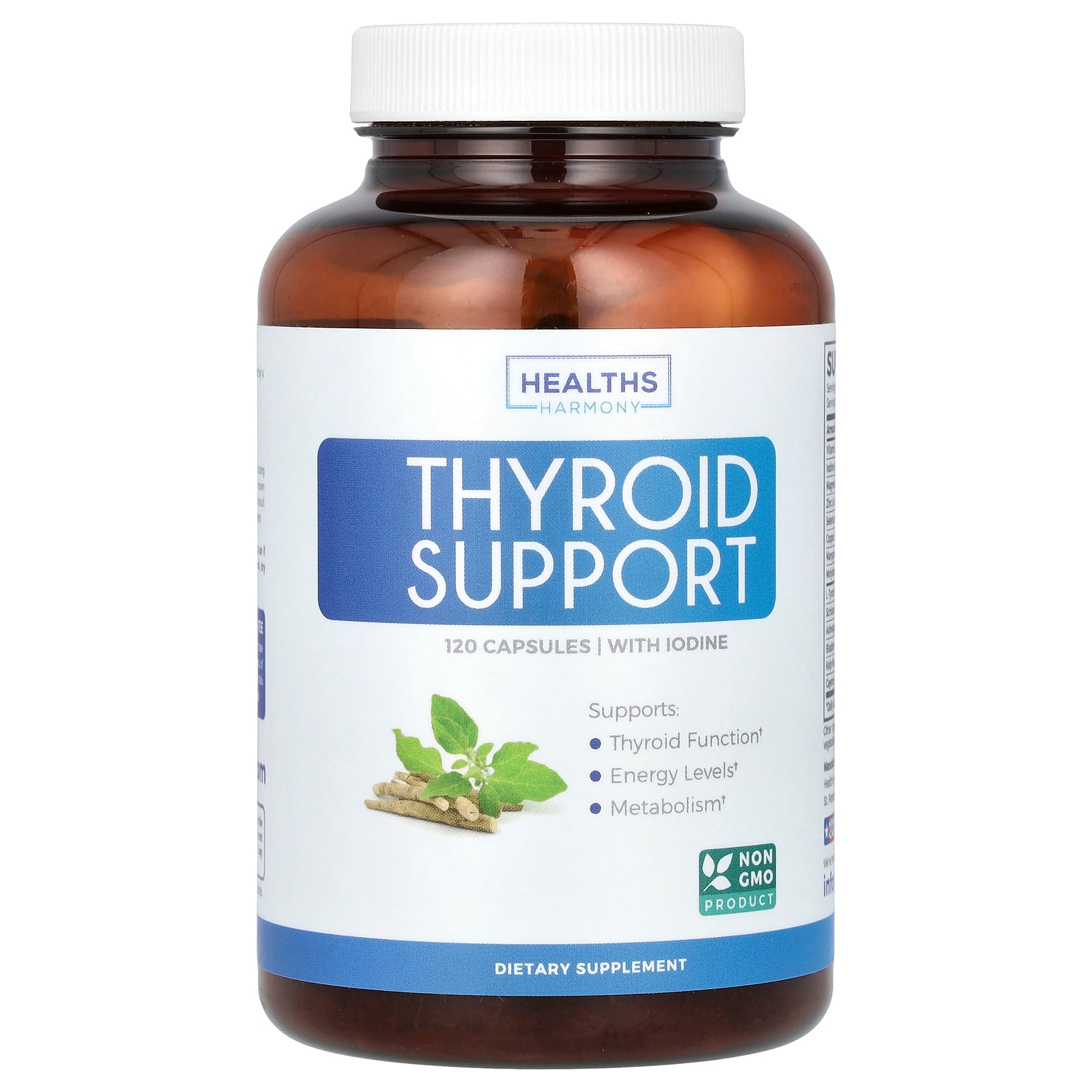 Foto 2 pulgar | Supplement Healths Harmony Thyroid Support 120 Cápsulas - Venta Internacional.