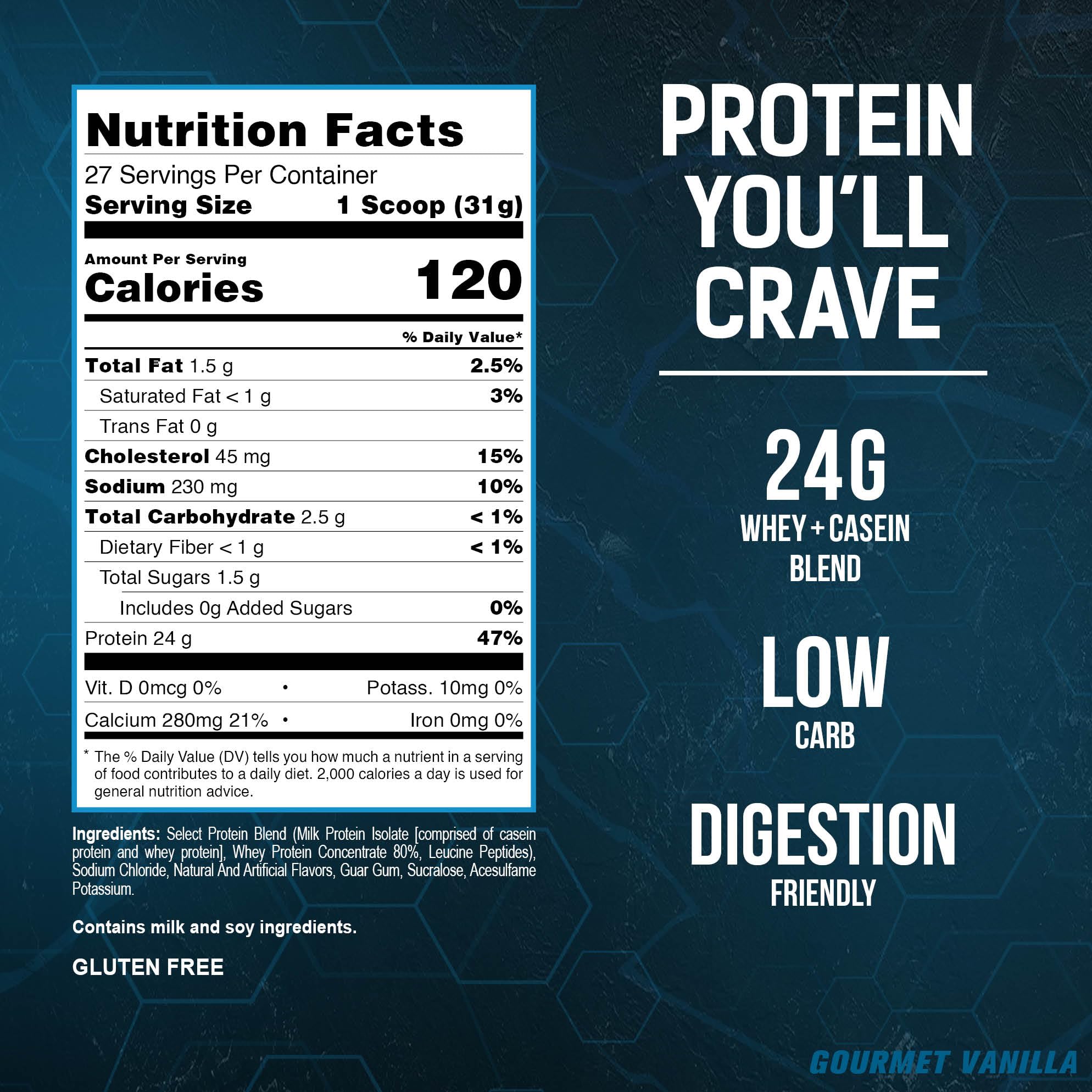 Foto 3 pulgar | Proteína En Polvo Pesscience Select Whey Casein Gourmet Vanilla - Venta Internacional.
