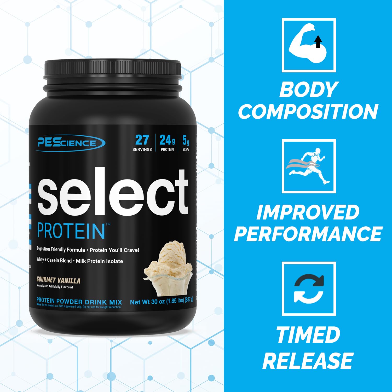 Foto 7 pulgar | Proteína En Polvo Pesscience Select Whey Casein Gourmet Vanilla - Venta Internacional.