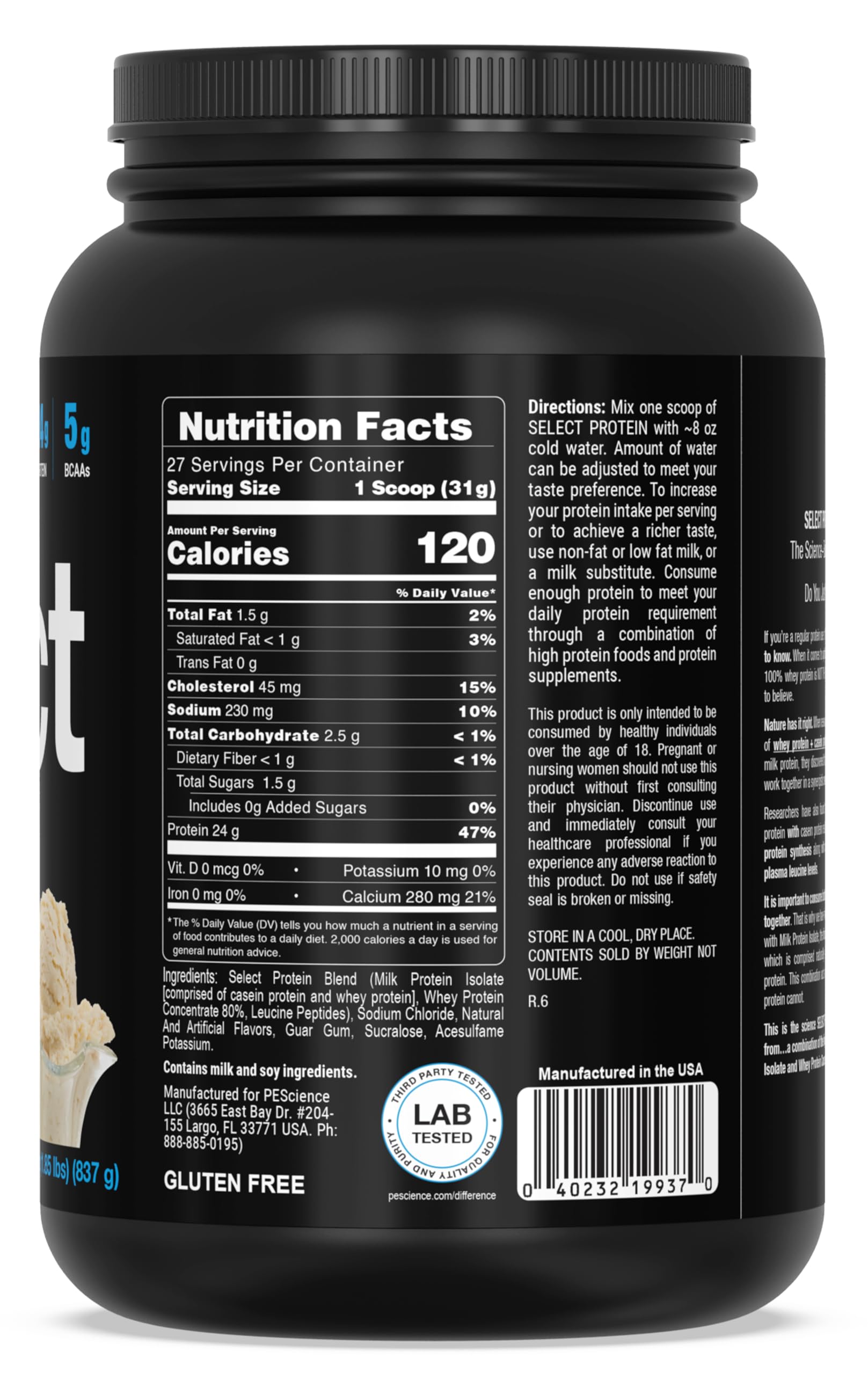 Foto 8 pulgar | Proteína En Polvo Pesscience Select Whey Casein Gourmet Vanilla - Venta Internacional.