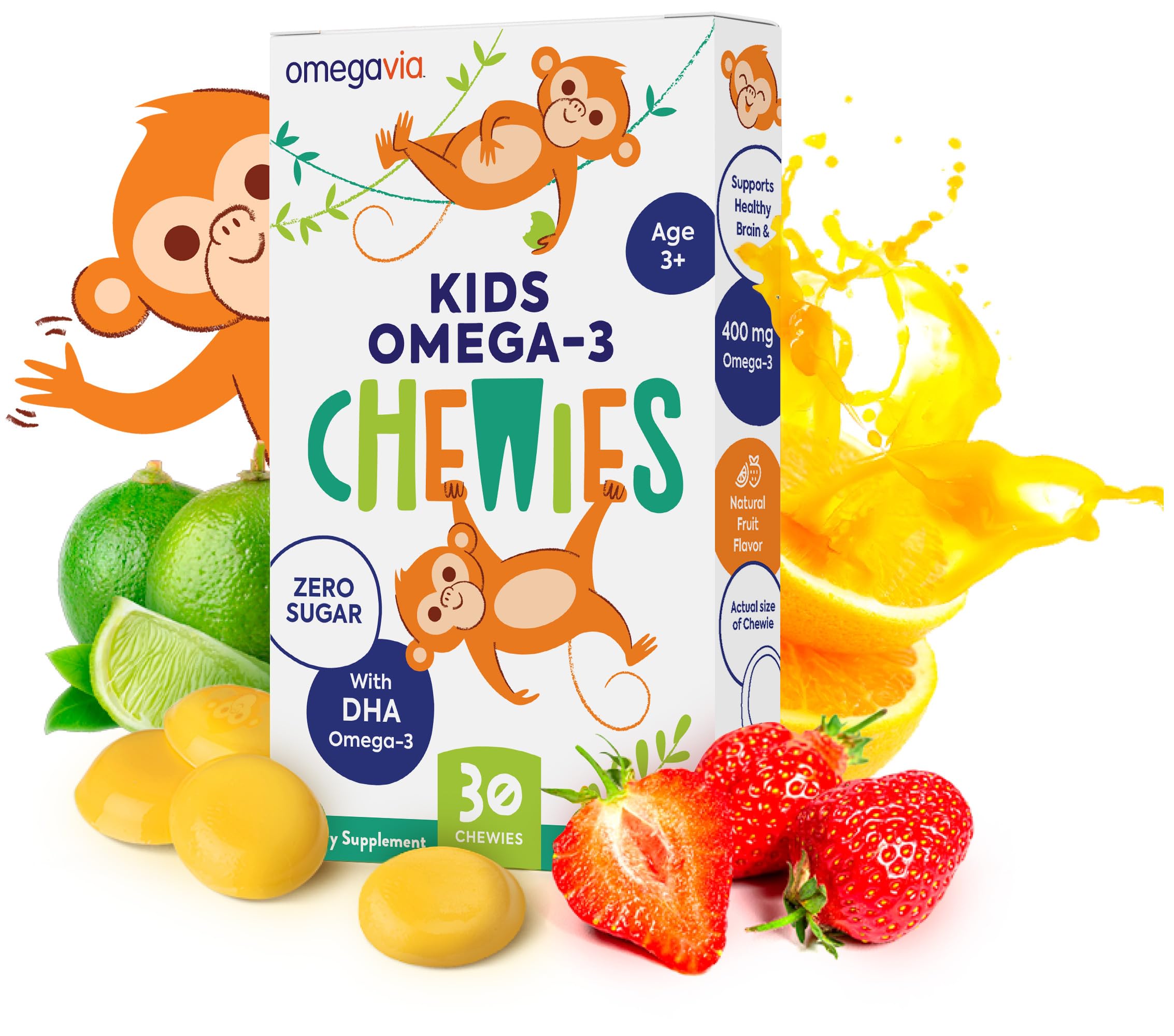 Foto 2 pulgar | Gomitas Omega 3 Omegavia Ultra High Dha Para Niños  30 Unidades - Venta Internacional.