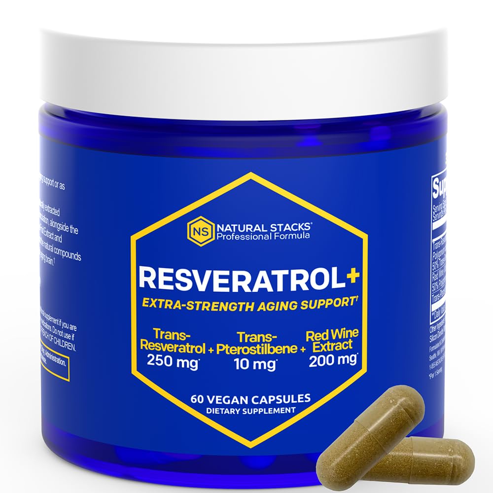 Foto 2 pulgar | Suplemento Natural Stacks Resveratrol 60 Capsulas  - Venta Internacional