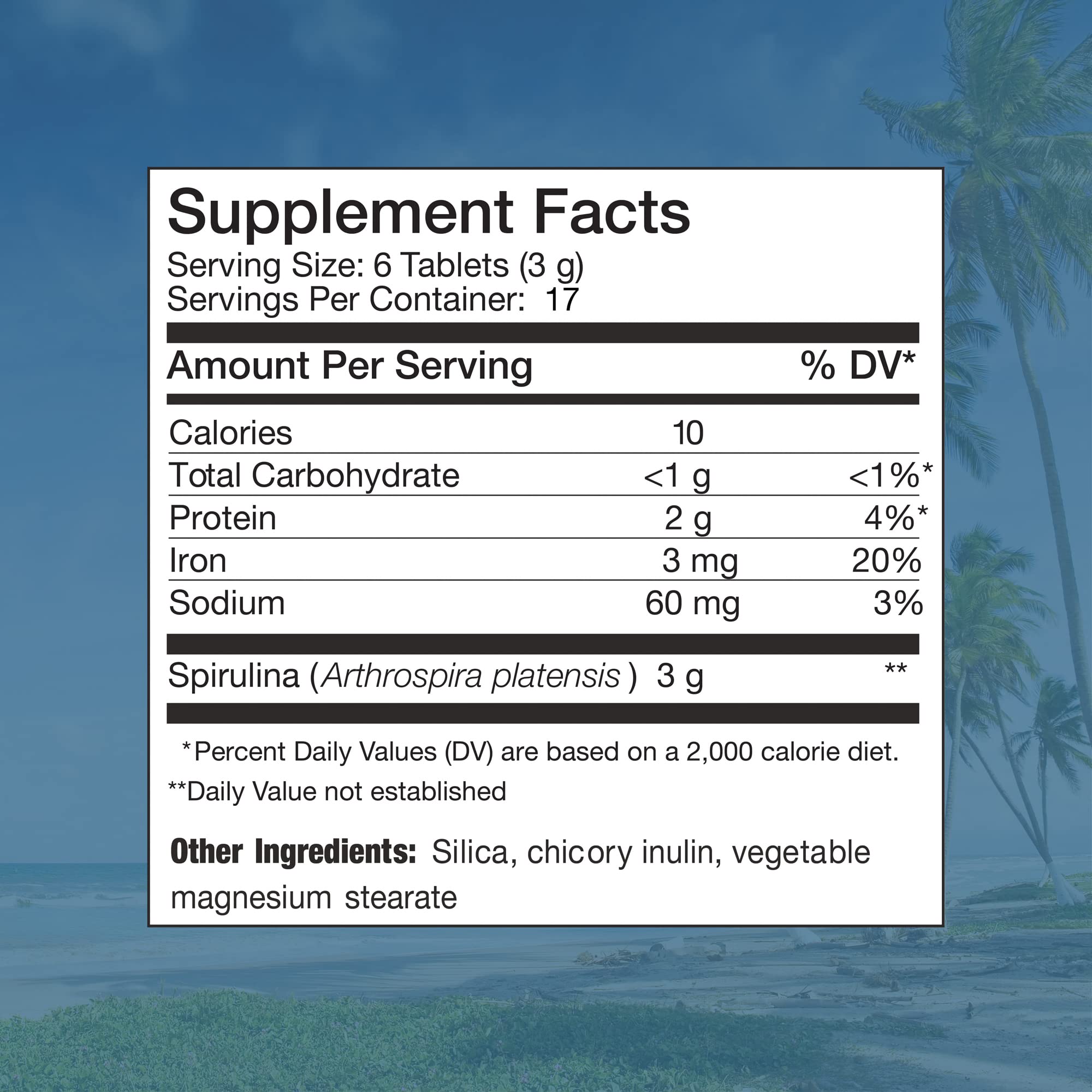 Foto 3 pulgar | Spirulina Nutrex 100 Tabletas-Venta Internacional