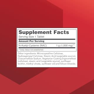 Foto 2 | Suplemento Nac N-acetil Cisteína 1000 Mg 120 Capsulas - Venta Internacional