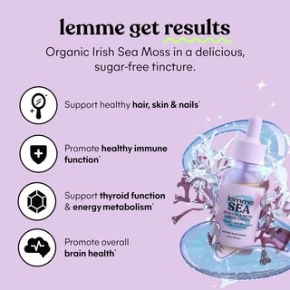 Foto 3 | Suplemento Líquido Orgánico Lemme Irish Sea Moss De 30 Ml Con Vitamina D3 Y Biotina - Venta Internacional.
