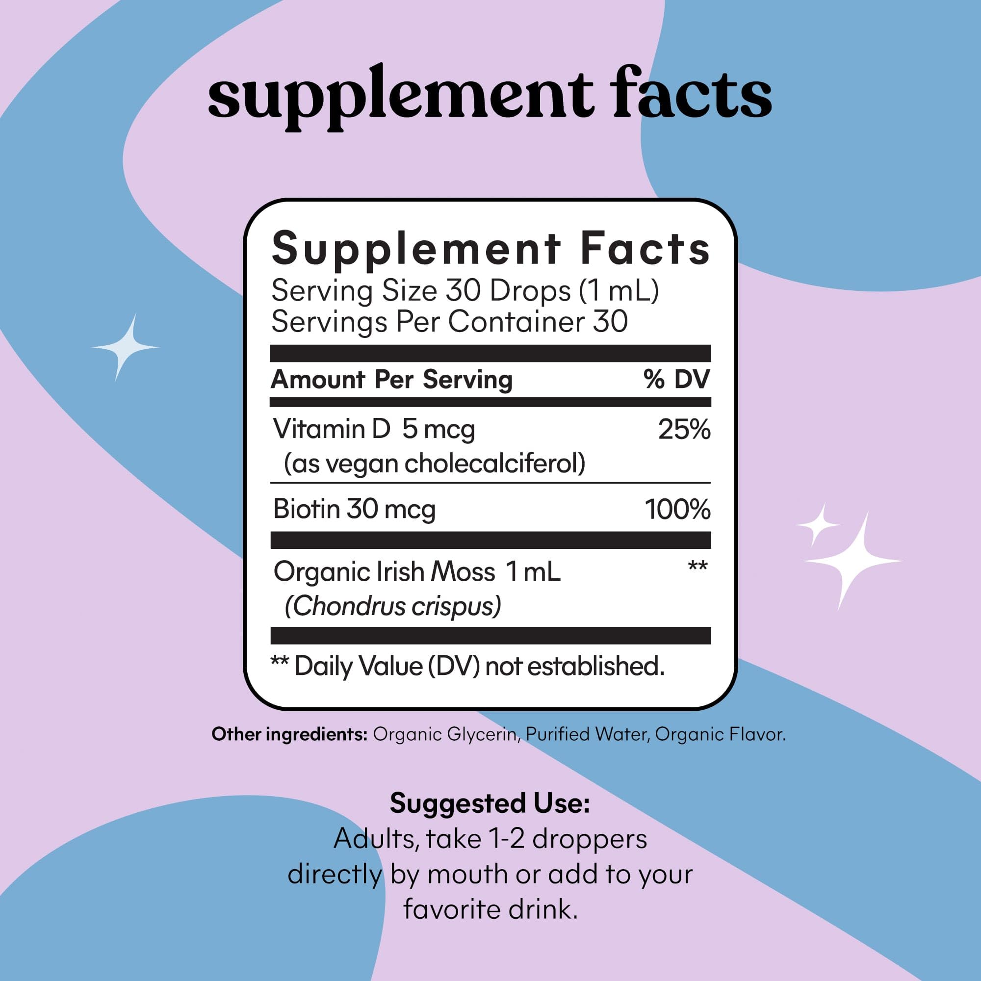 Foto 7 pulgar | Suplemento Líquido Orgánico Lemme Irish Sea Moss De 30 Ml Con Vitamina D3 Y Biotina - Venta Internacional.