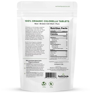 Foto 3 | Suplemento Clorella Earth Circle Organics 400 Capsulas - Venta Internacional