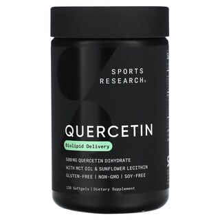 Foto 1 | Suplemento Sports Research Quercetina 120 Cápsulas Blandas - Venta Internacional.