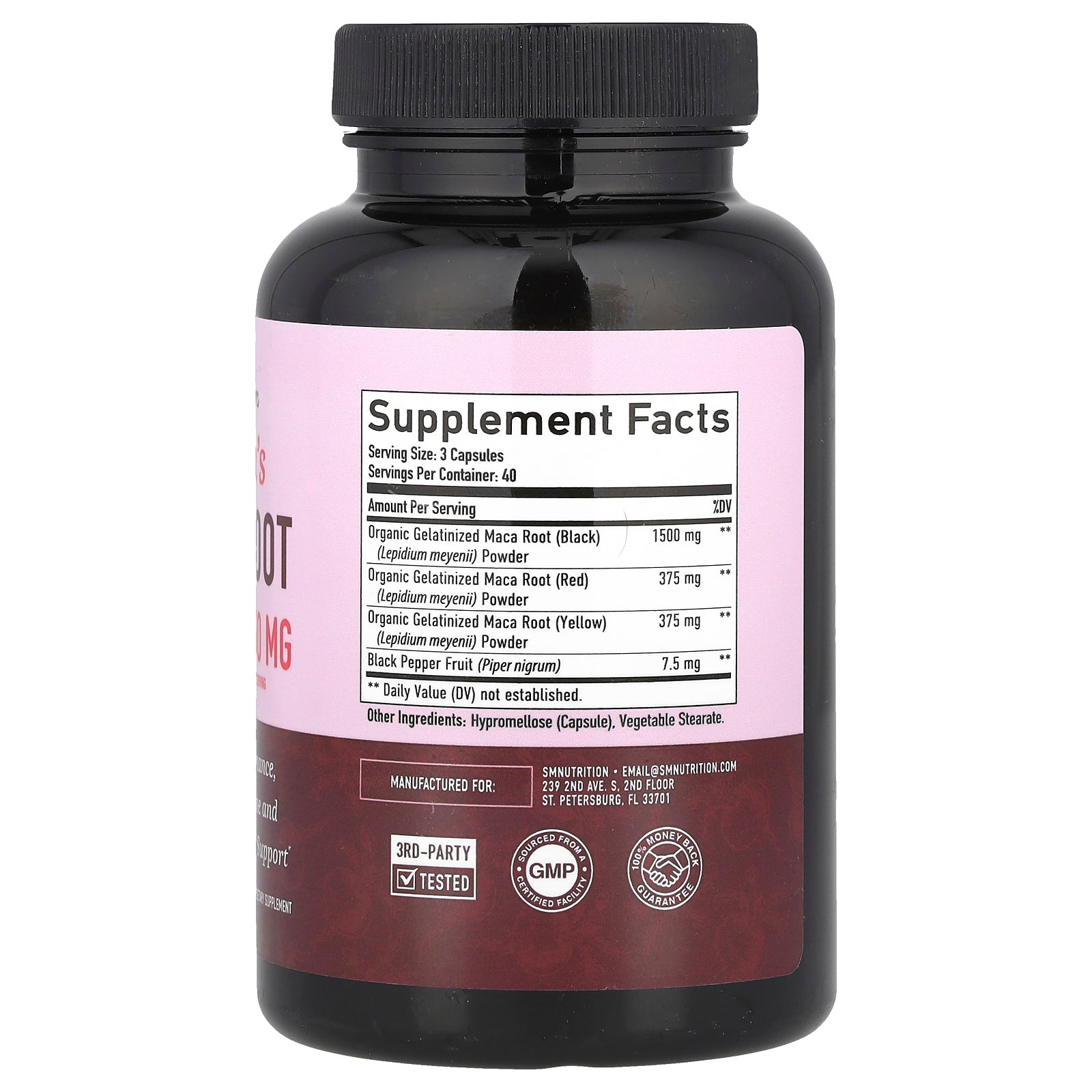 Foto 3 pulgar | Suplemento Smnutrition Con Raíz De Maca Para Mujer  120 Cápsulas - Venta Internacional.