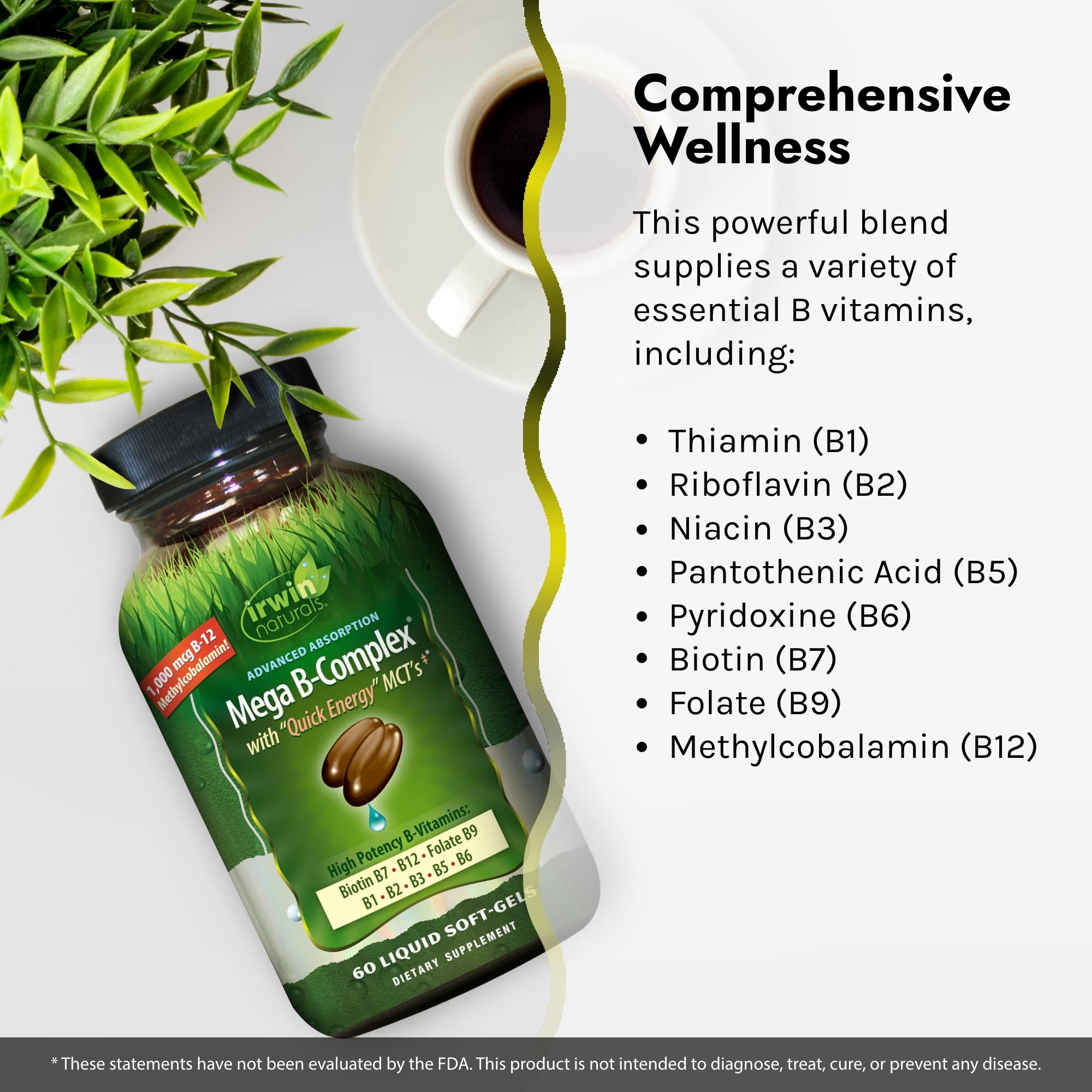 Foto 5 pulgar | Suplemento Del Complejo De Megavitamina B De Irwin Naturals  60 Cápsulas Blandas - Venta Internacional.