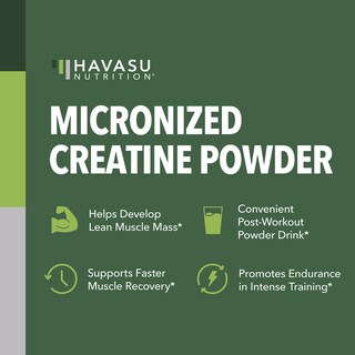 Foto 3 | Monohidrato De Creatina En Polvo Havasu Nutrition 5 G 60 Porciones - Venta Internacional.