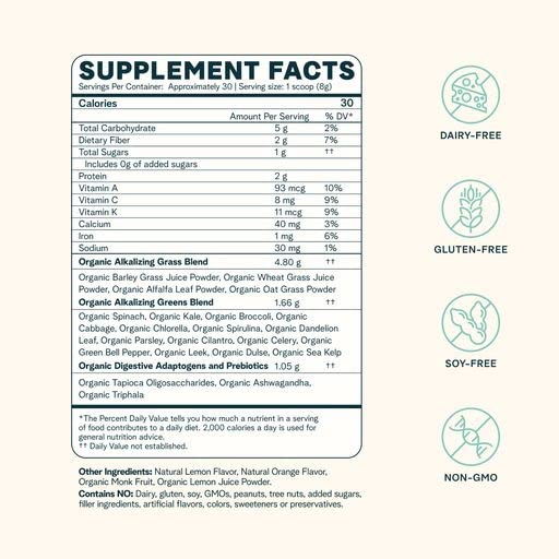 Foto 6 pulgar | Greens Powder Ora  Sabor Cítrico Orgánico  Vegano Y Sin Gluten - Venta Internacional.