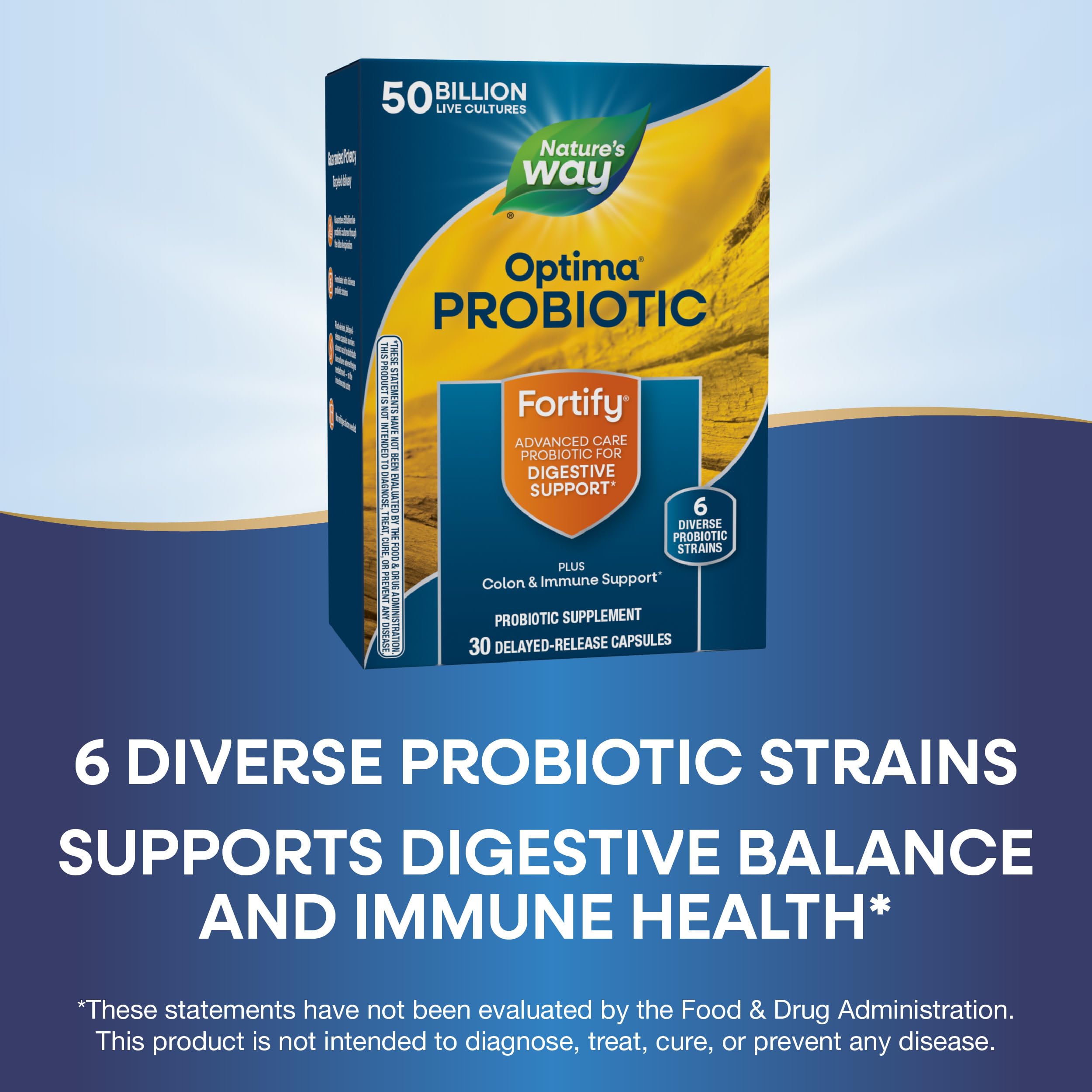 Foto 4 | Probiótico Nature's Way Fortify Optima 50 Mil Millones  30 Cápsulas - Venta Internacional.