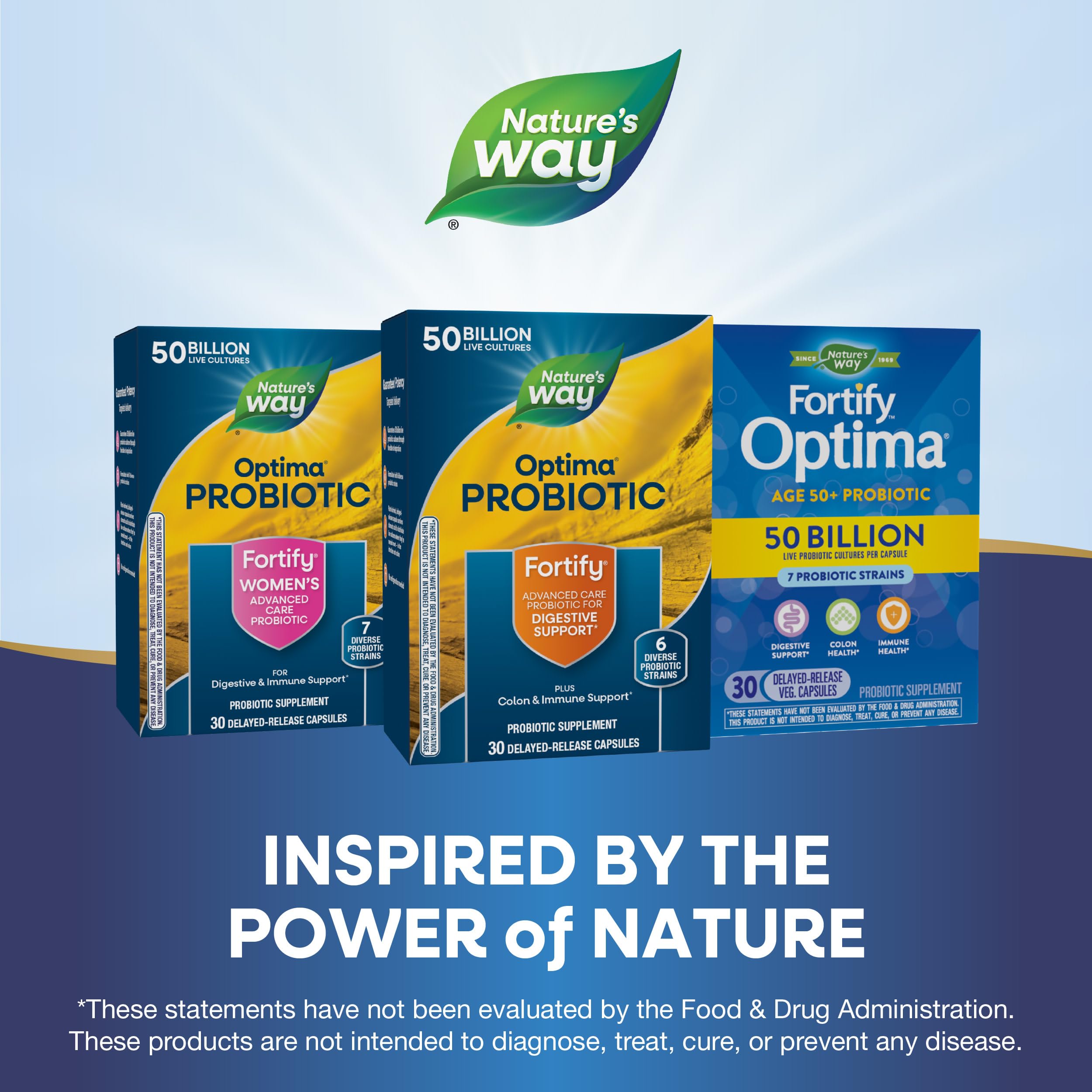 Foto 7 | Probiótico Nature's Way Fortify Optima 50 Mil Millones  30 Cápsulas - Venta Internacional.