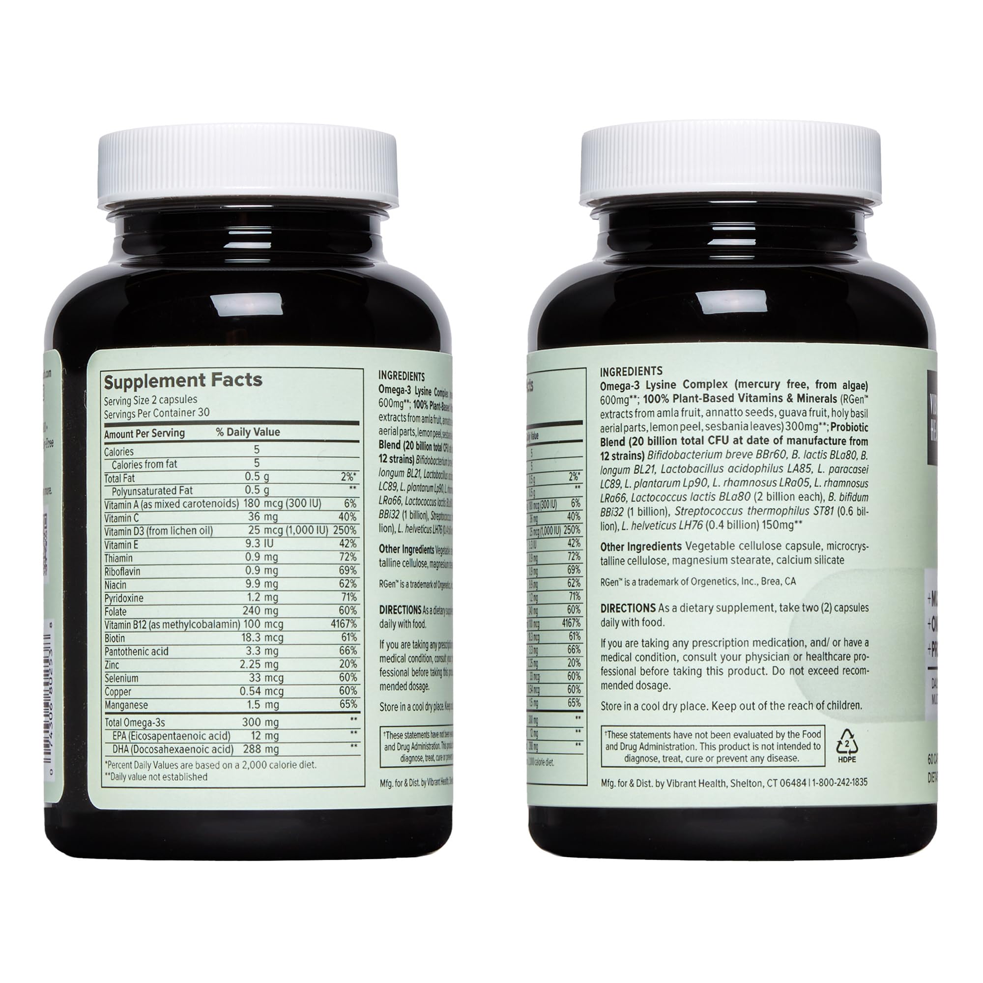 Foto 6 | Suplemento Probiótico Vegano Vibrant Health Trilogy  30 Porciones - Venta Internacional.