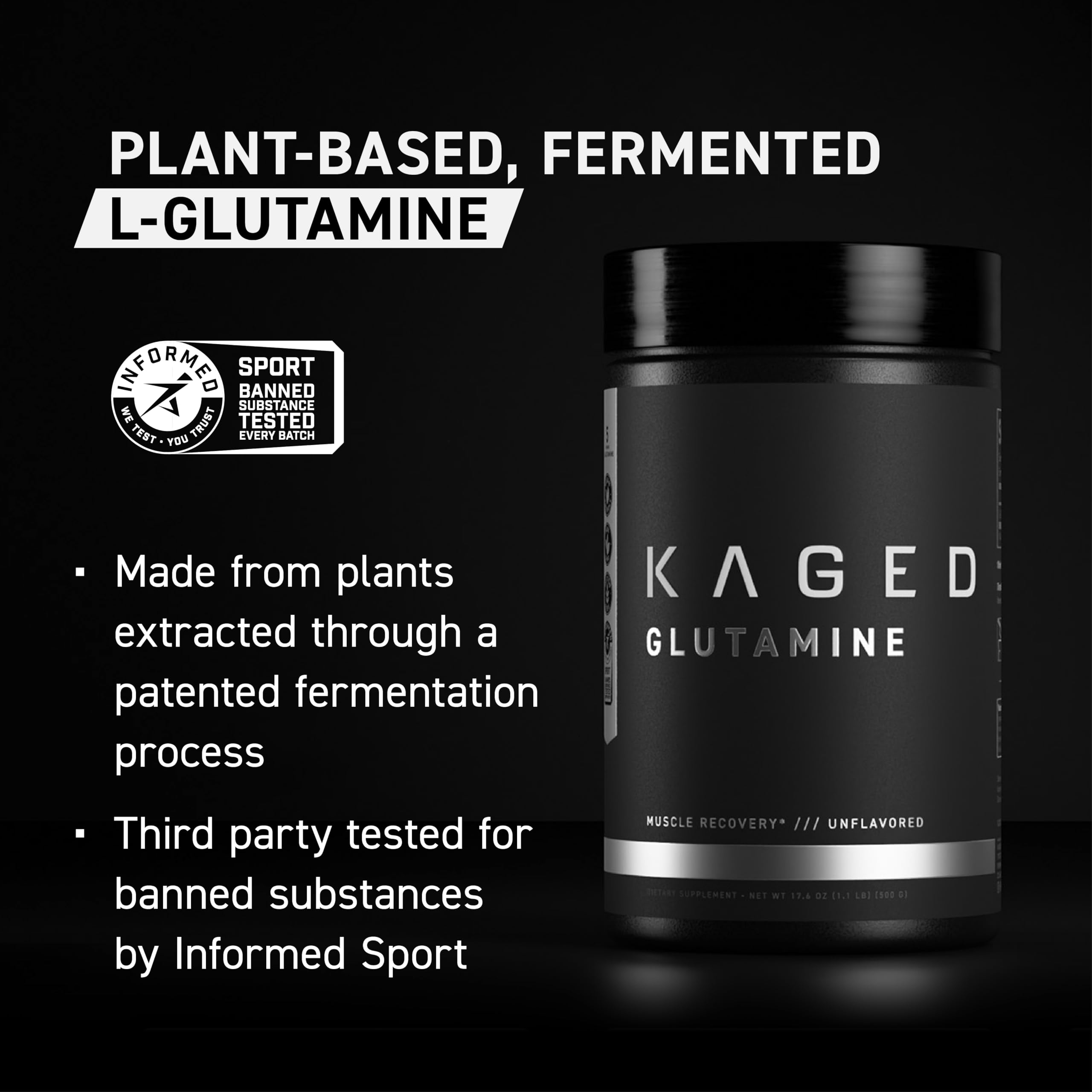Foto 7 pulgar | Suplemento Kaged Muscle L-glutamina 500 G Vegano - Venta Internacional