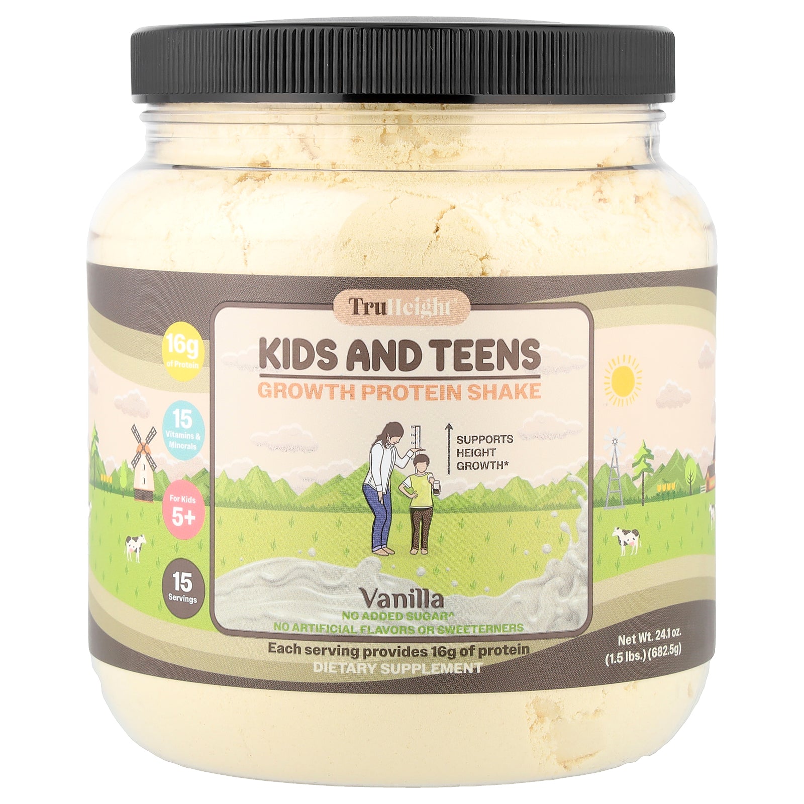 Foto 2 pulgar | Batido De Proteínas Truheight Growth Para Niños Mayores De 5 Años  Vainilla 682 5 G - Venta Internacional.