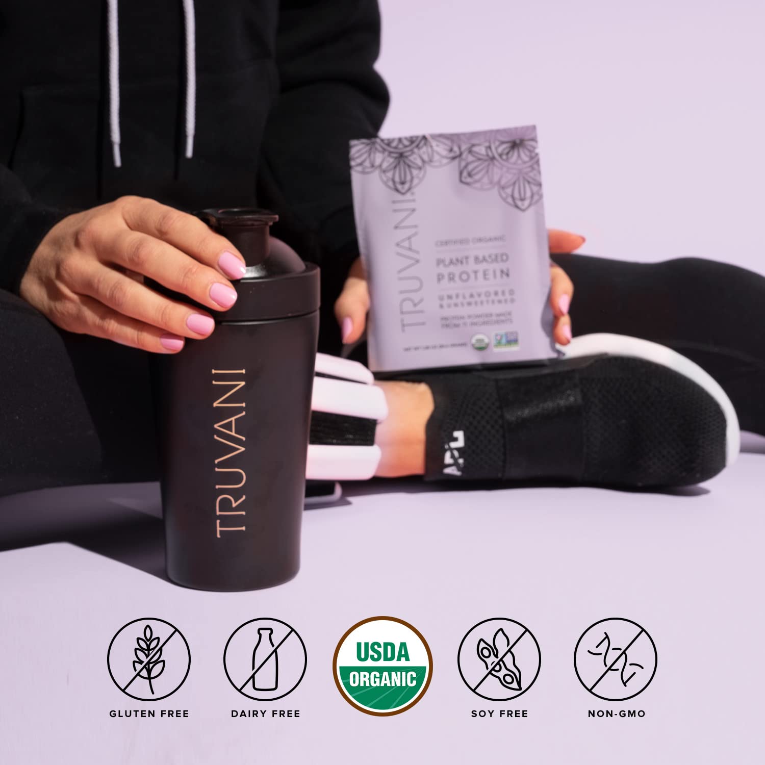 Foto 4 pulgar | Proteína De Guisante Vegana En Polvo Truvani Sin Sabor  20 G  Orgánica  10 X 15 G - Venta Internacional.