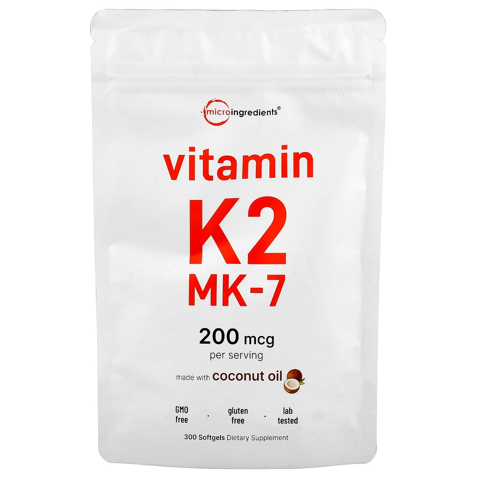 Foto 2 pulgar | Suplemento De Microingredientes  Vitamina K2 Mk-7  200 Mcg  300 Cápsulas Blandas - Venta Internacional.