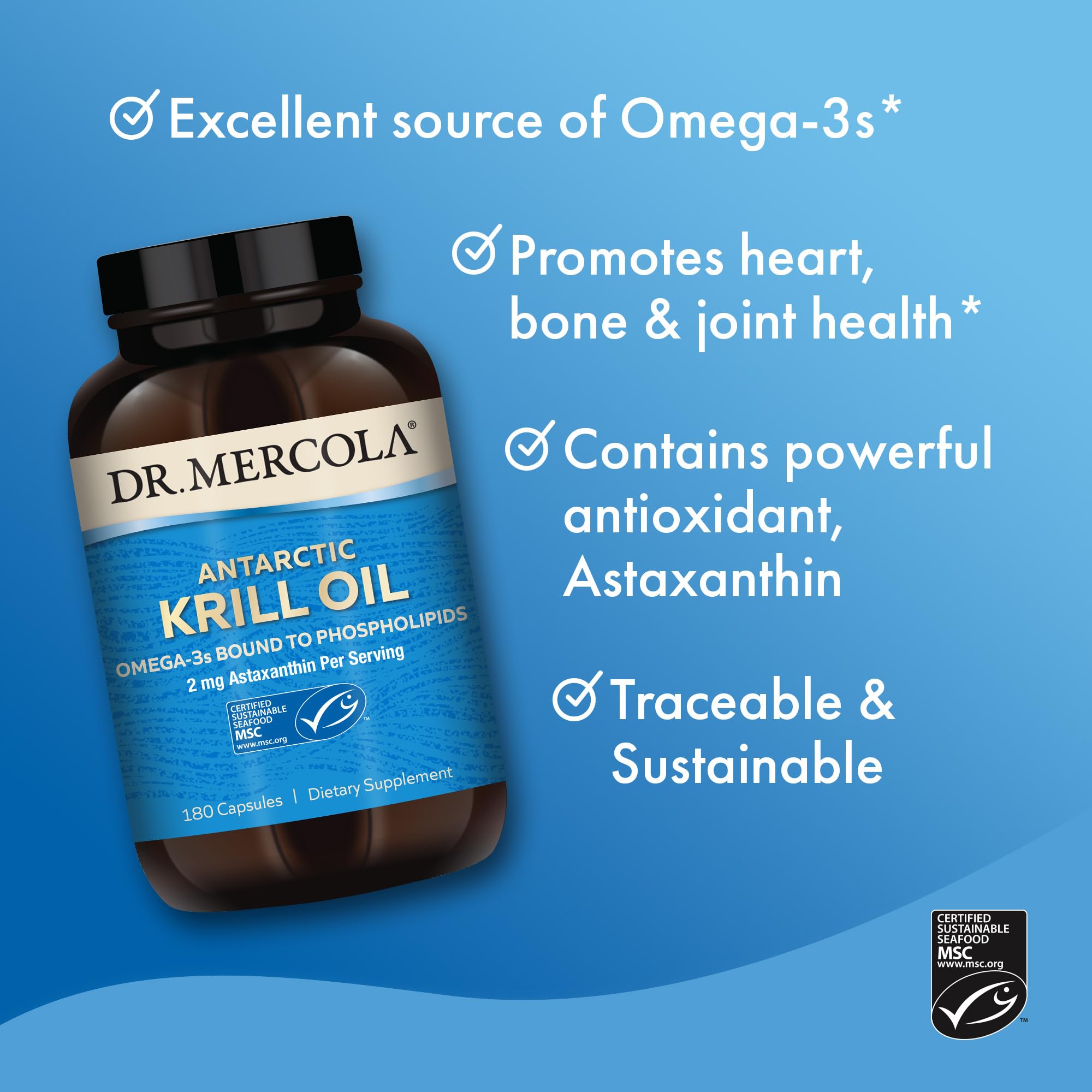 Foto 4 | Suplemento Dietético Dr. Mercola Aceite De Krill Antártico 180 Cápsulas - Venta Internacional.