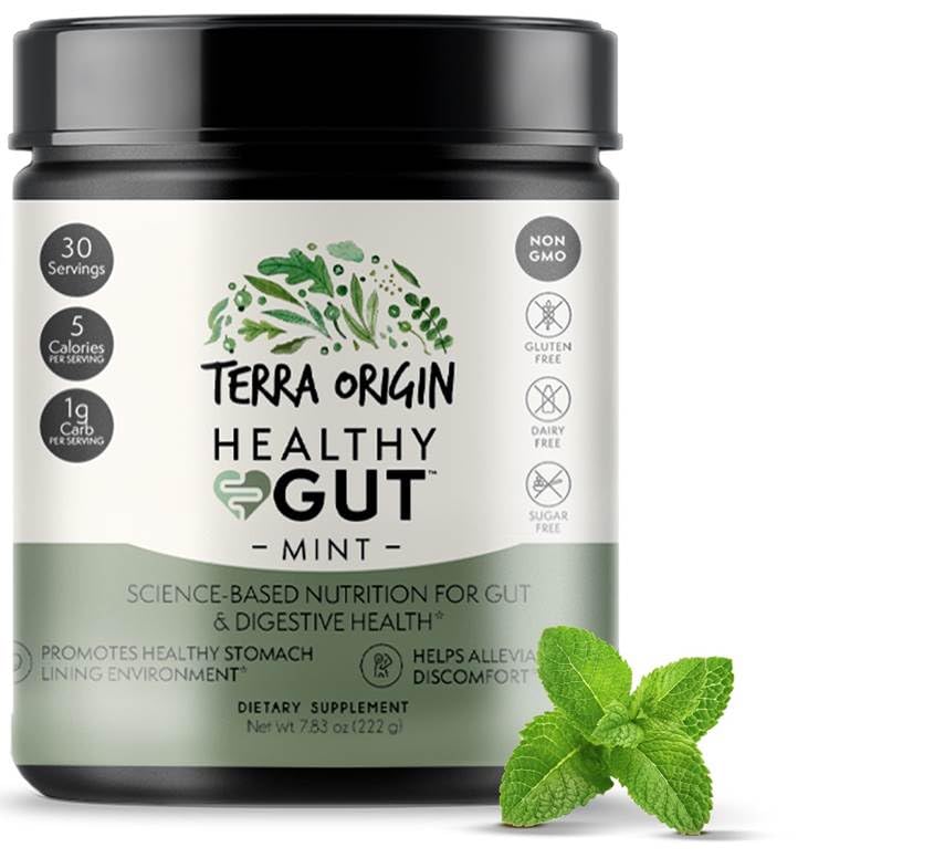 Foto 8 pulgar | Suplemento Terra Origin Healthy Gut Para 30 Porciones Con Sabor A Menta - Venta Internacional.
