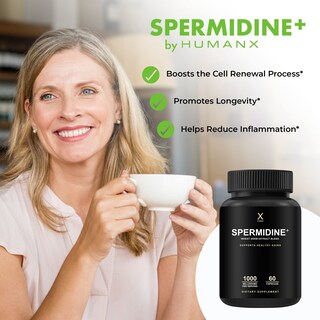 Foto 3 | Complemente El Extracto De Germen De Trigo Rico En Espermidina Y Espermidina De Humanx Spermidine+ - Venta Internaciona
