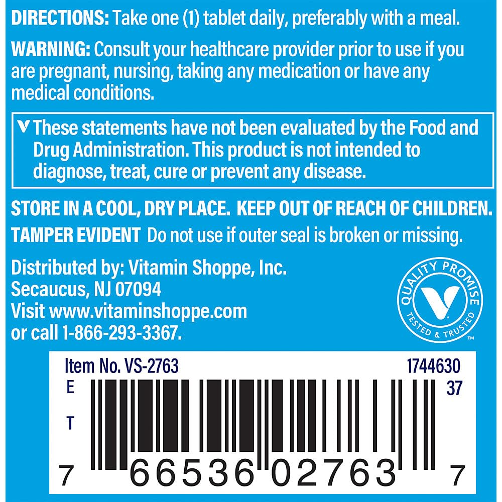 Foto 4 | Suplemento The Vitamin Shoppe De Vitamina D3  5000 Ui  120 Comprimidos - Venta Internacional.