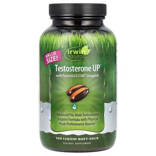 Foto 1 | Complemente Testosterone Up De Irwin Naturals Con 120 Cápsulas Blandas Lj100 - Venta Internacional.