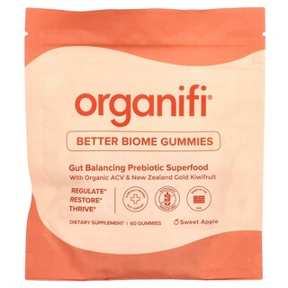 Foto 1 | Gomitas Organifi Better Biome Sweet Apple 60 Unidades - Venta Internacional.