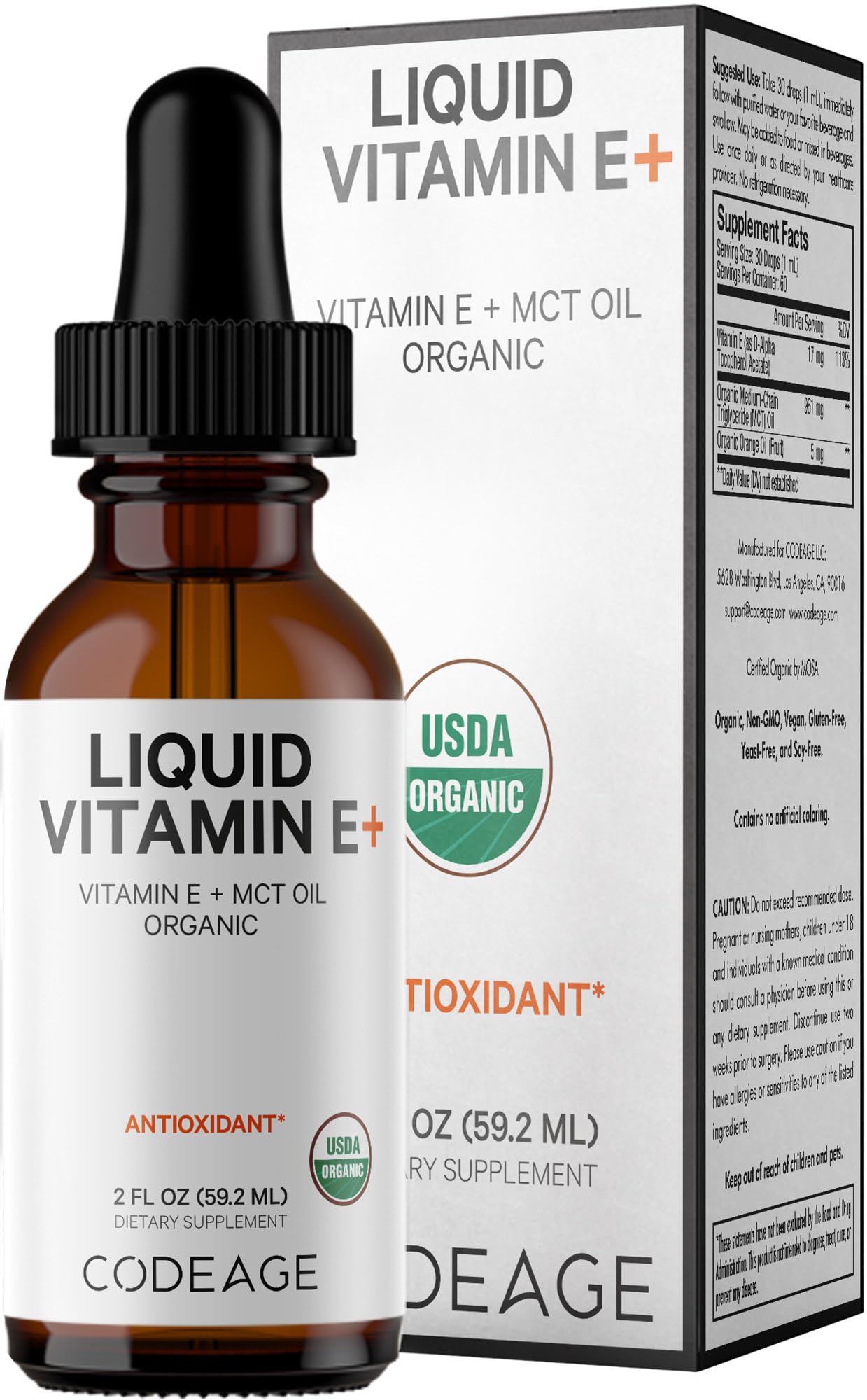Foto 2 pulgar | Suplemento Líquido De Vitamina E Codeage  60 Porciones  60 Ml - Venta Internacional.