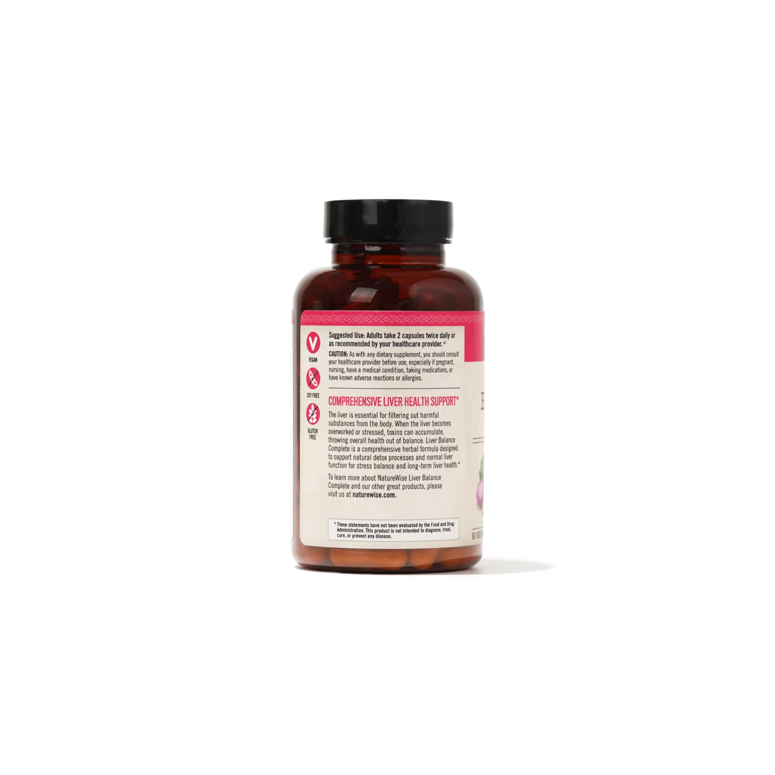 Foto 4 | Suplemento Naturewise Liver Balance Detox 60 Cápsulas - Venta Internacional.