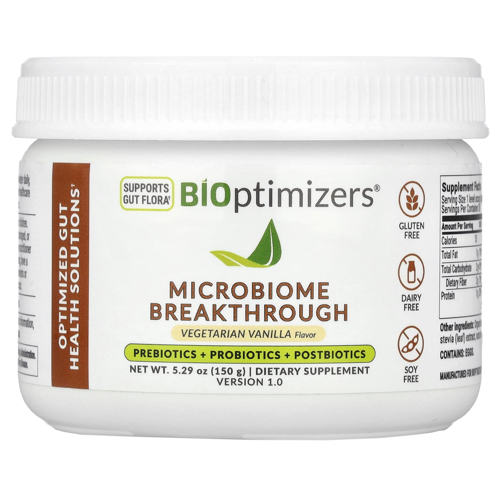 Foto 2 pulgar | Suplemento Bioptimizers Microbiome Breakthrough 150 G - Venta Internacional.