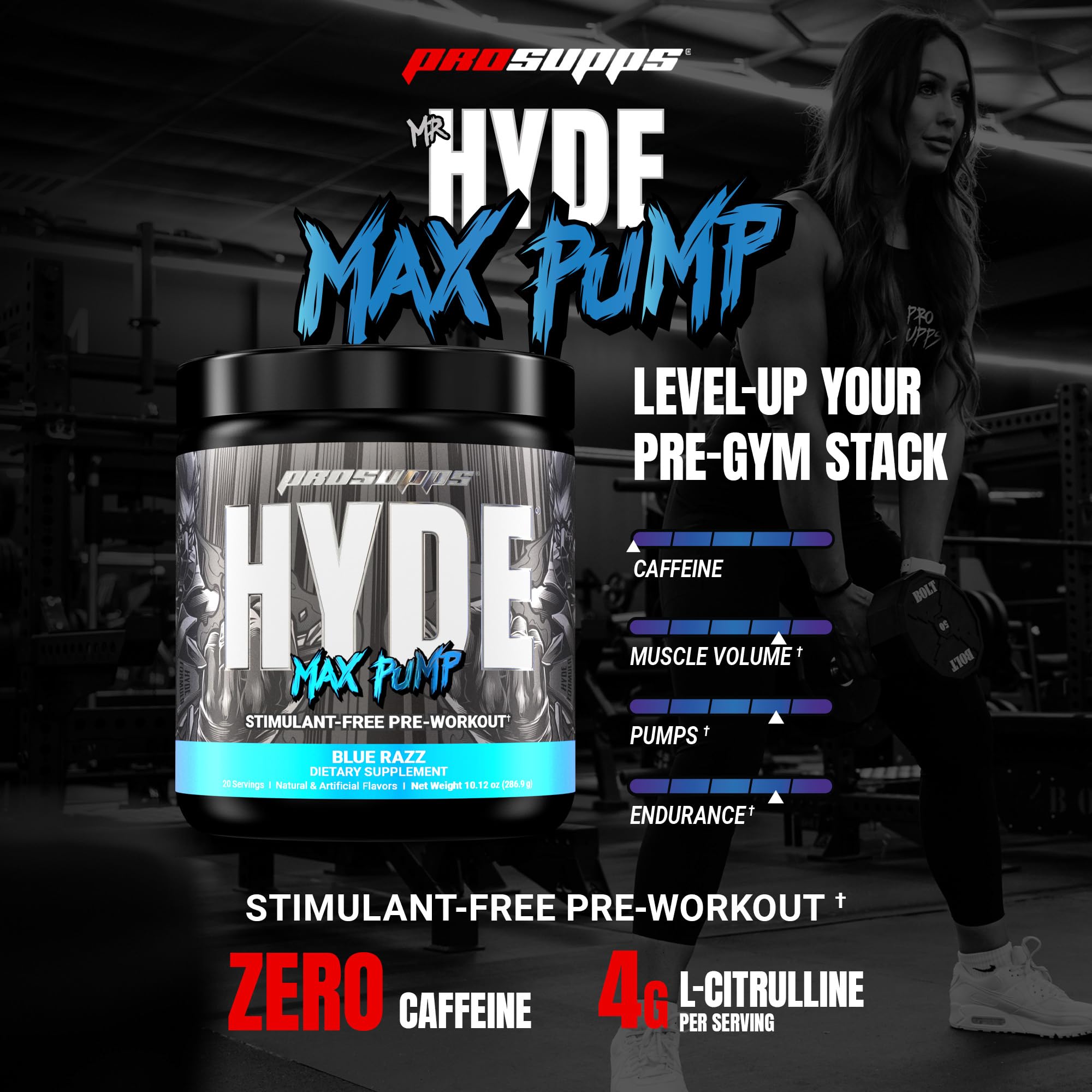 Foto 3 pulgar | Proteína Mr. Hyde Max Pump Prosupps 286.9 g-Venta Internacional