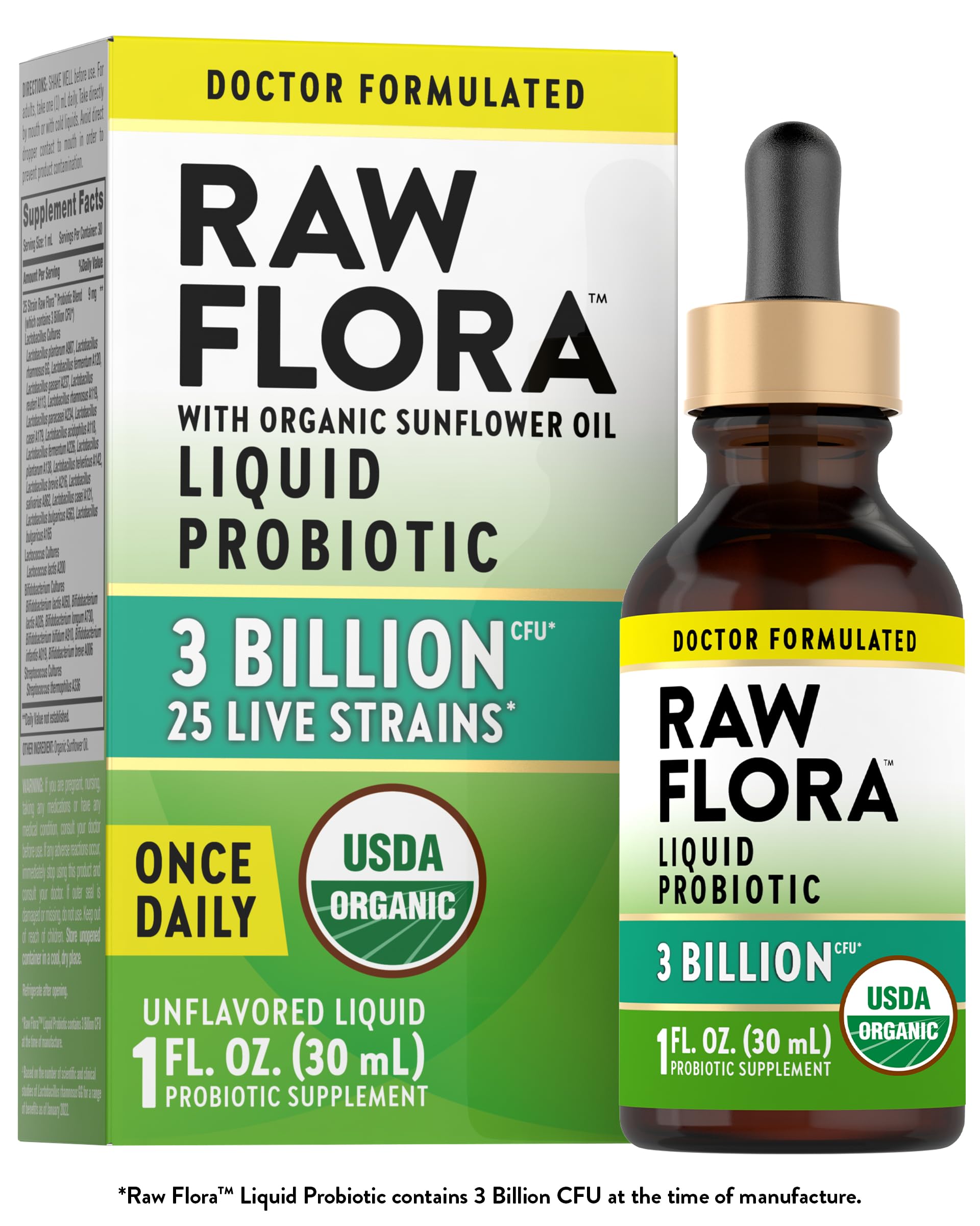 Foto 2 pulgar | Probiótico Líquido Nature's Truth Raw Flora 25 Mil Millones de Cfu - Venta Internacional