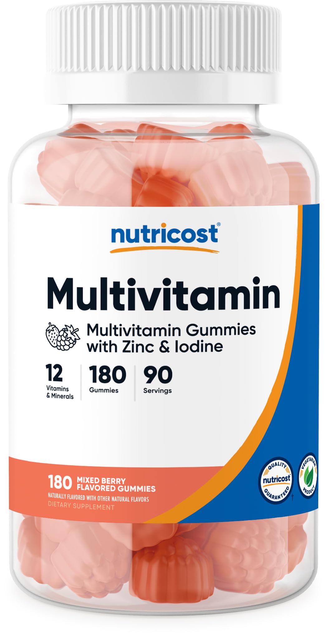 Foto 2 pulgar | Multivitamínico Nutricost 180 Gomitas - Venta Internacional