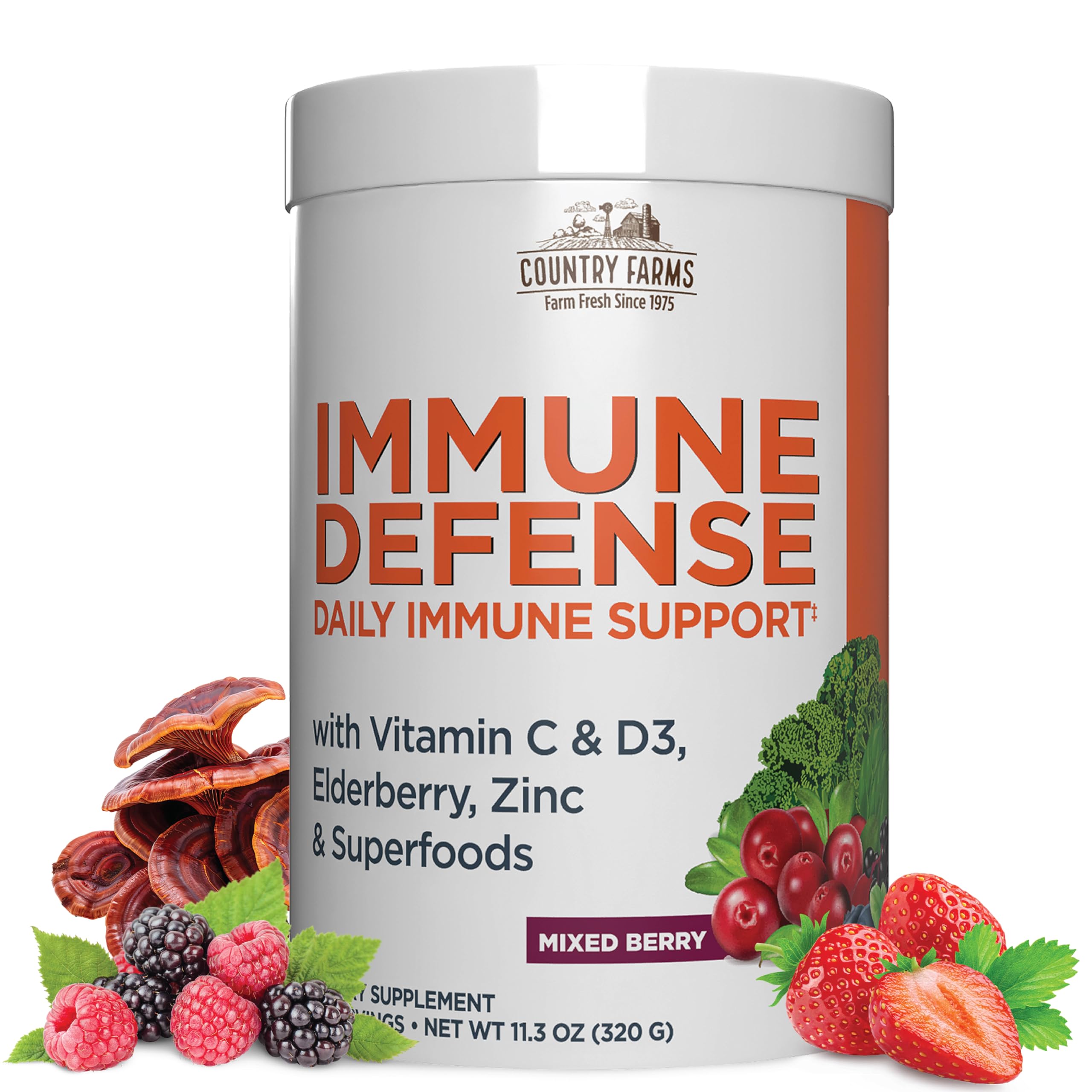 Foto 2 pulgar | Suplemento Country Farms Immune Defense Superfoods  40 Porciones - Venta Internacional.