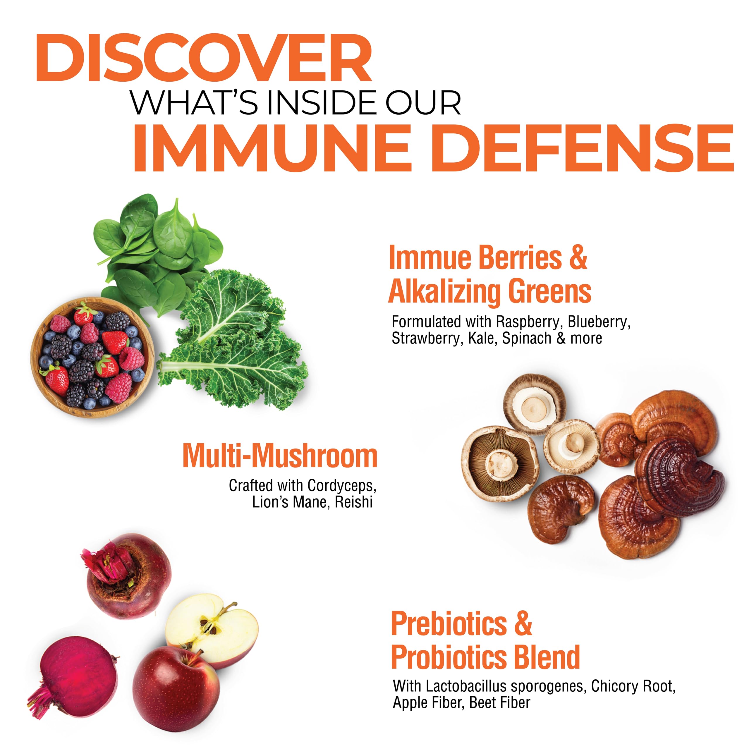 Foto 3 pulgar | Suplemento Country Farms Immune Defense Superfoods  40 Porciones - Venta Internacional.