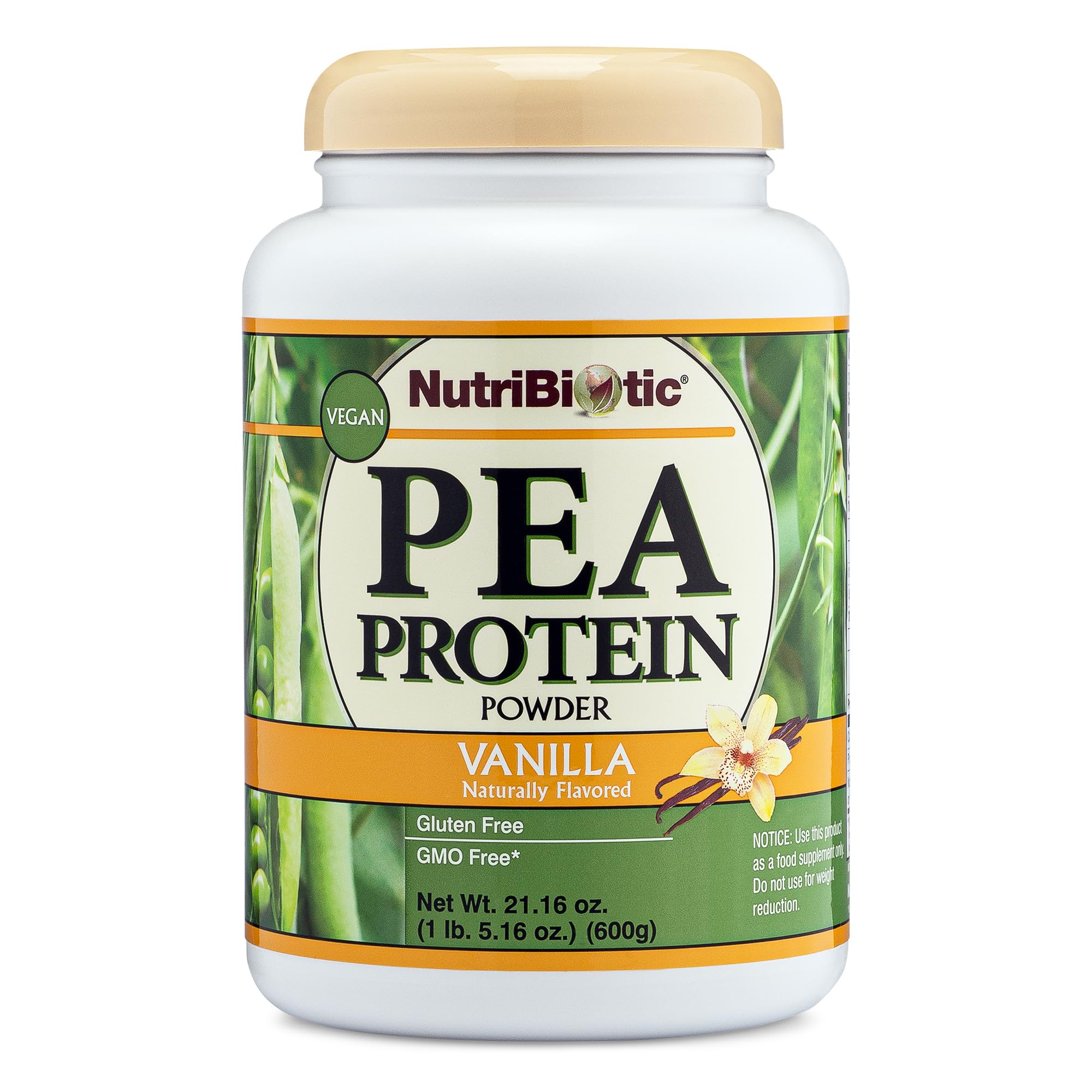 Foto 2 pulgar | Proteína En Polvo Nutribiotic  Proteína De Guisante Y Vainilla  620 Ml - Venta Internacional.