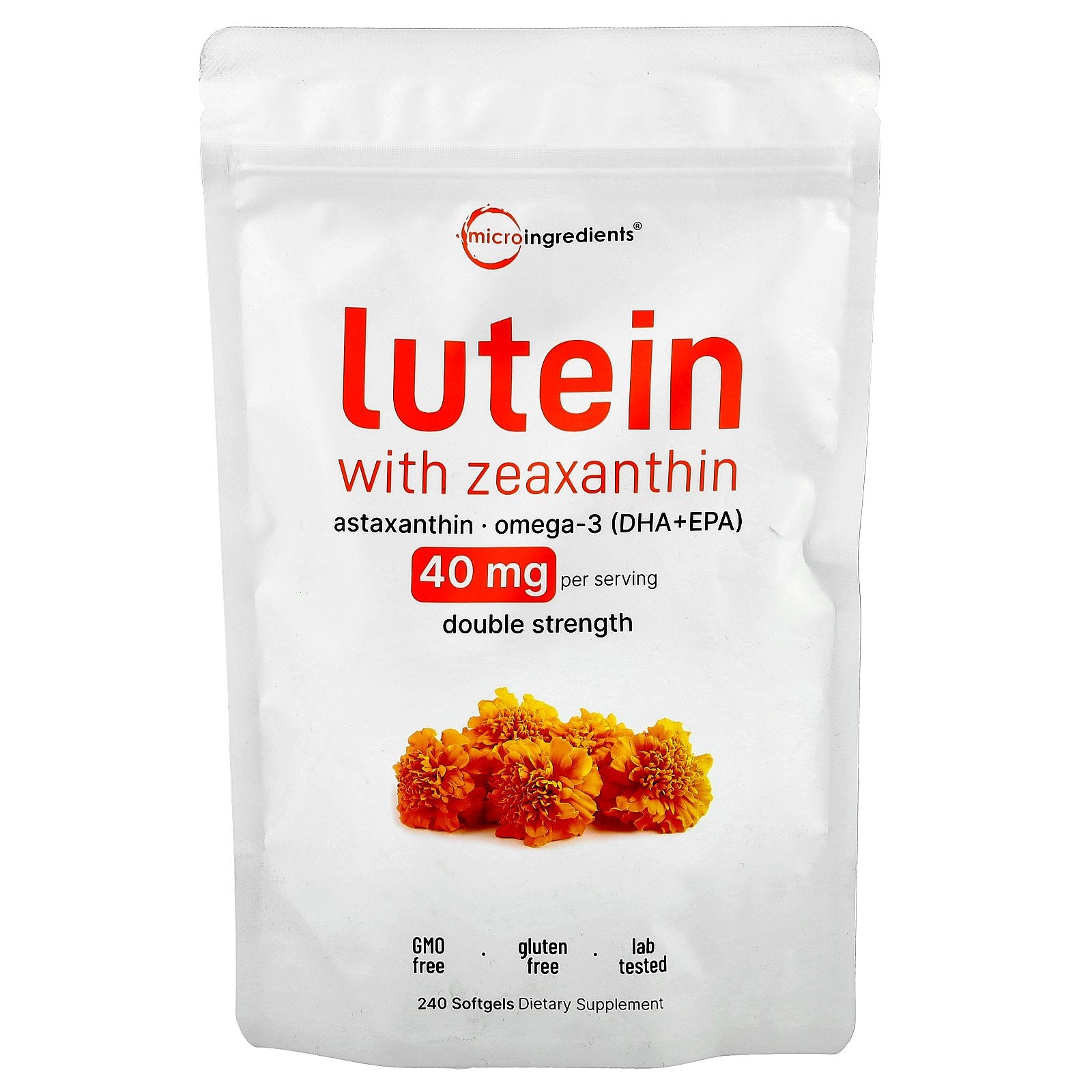 Foto 2 pulgar | Complemente Microingredientes De Luteína Con Zeaxantina 240 Cápsulas Blandas - Venta Internacional.