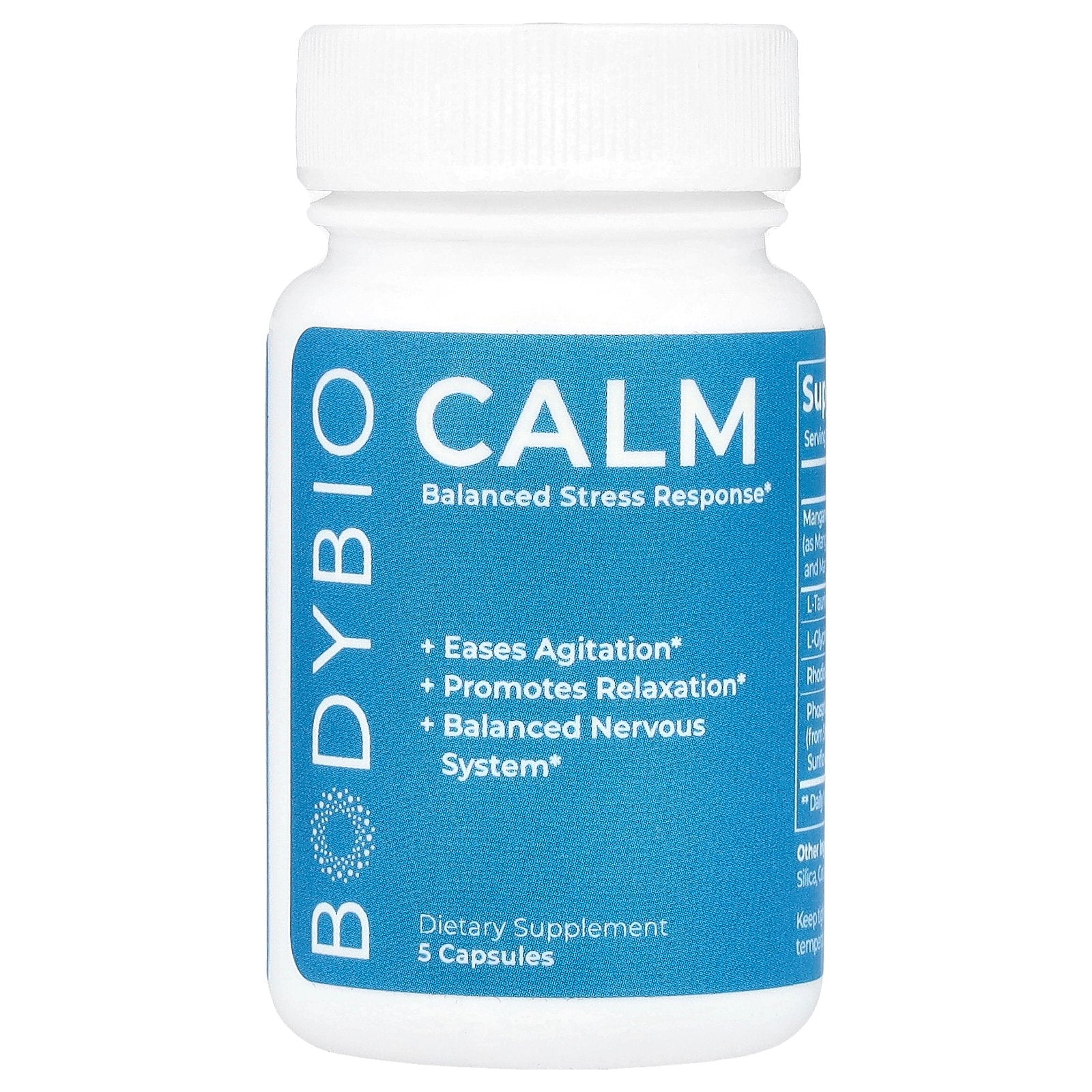 Foto 1 | Suplemento Bodybio Calm 5 Cápsulas - Venta Internacional.