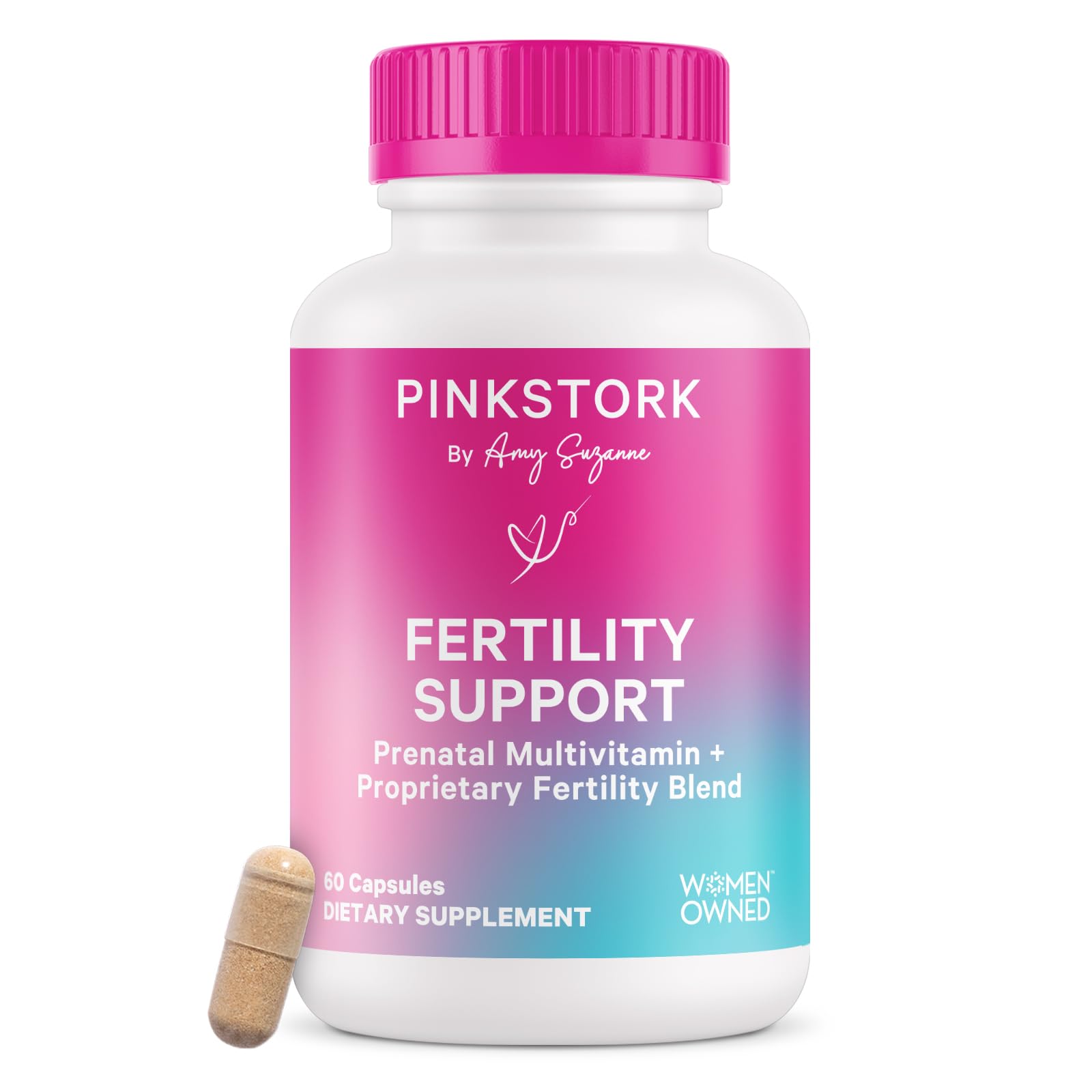 Foto 2 pulgar | Suplementos Pink Stork Fertility Women Prenatal 60 Cápsulas - Venta Internacional.