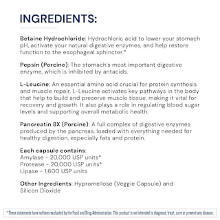 Foto 4 | Suplemento Bodyhealth Digestive Enzymes Full Spectrum 180 Cápsulas - Venta Internacional