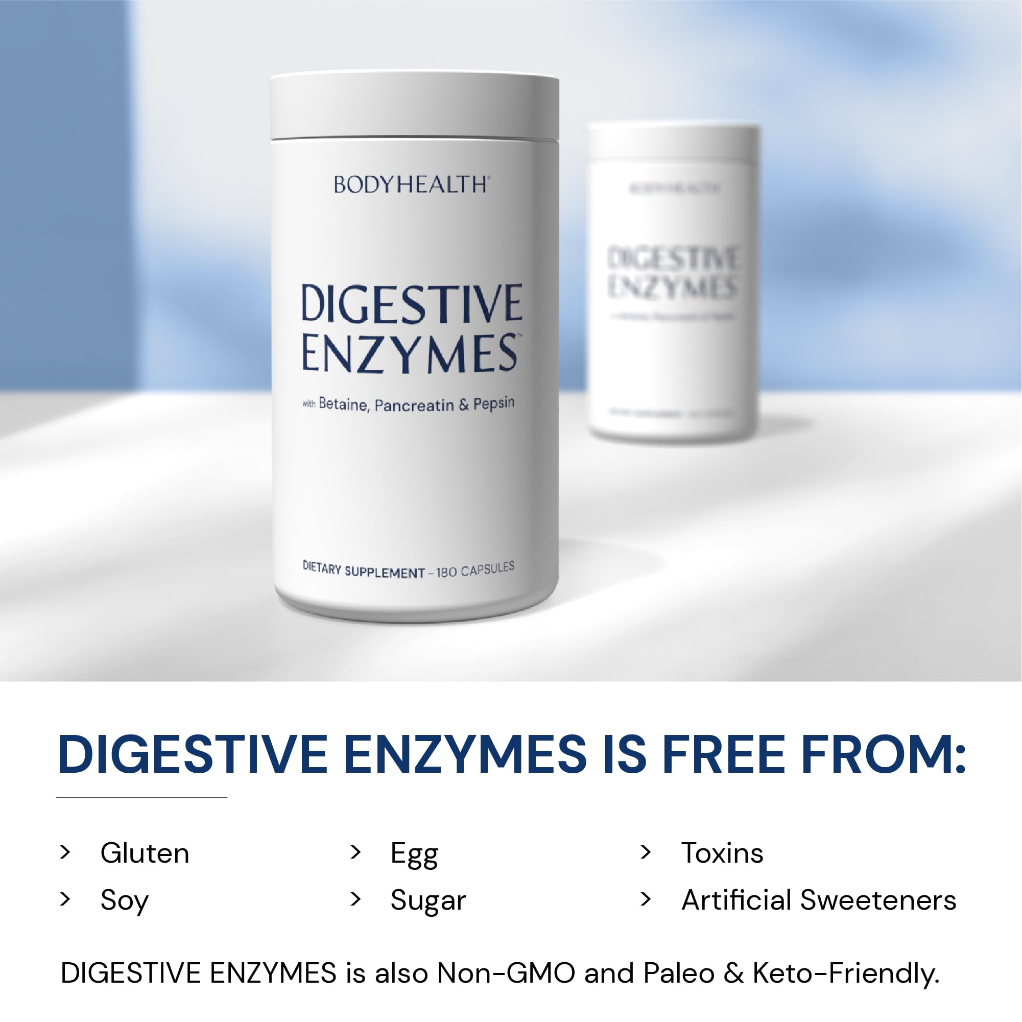 Foto 7 pulgar | Suplemento Bodyhealth Digestive Enzymes Full Spectrum 180 Cápsulas -  Venta Internacional