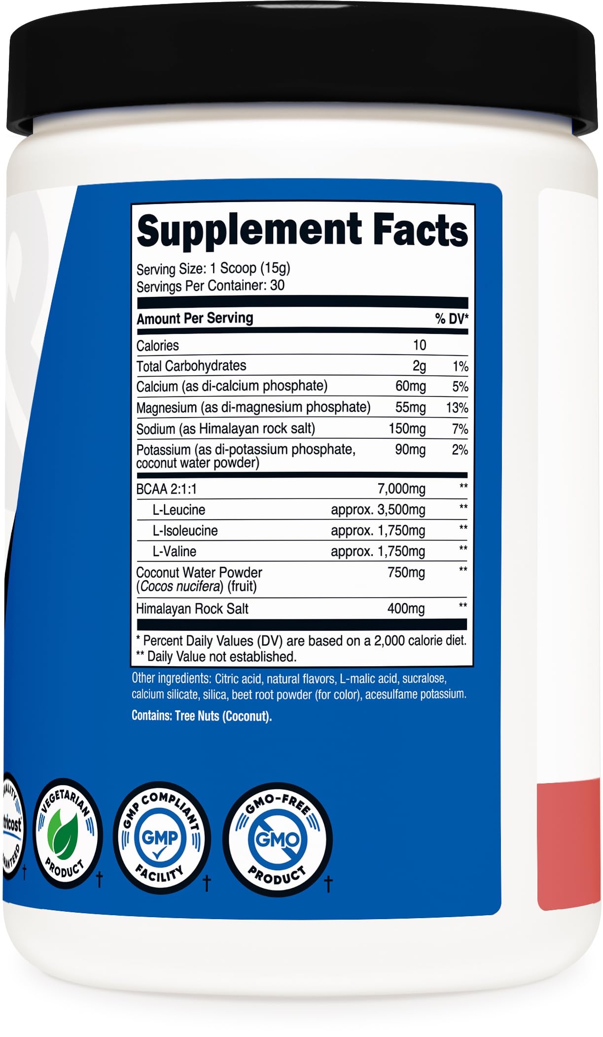 Foto 6 pulgar | Suplemento Nutricost Bcaa + Hydration Powder 30 Porciones - Venta Internacional.