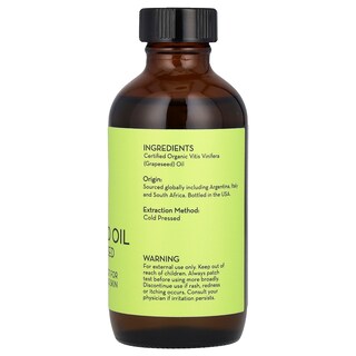 Foto 2 | Aceite De Semilla De Uva Pure Body Naturals Organic 118 Ml - Venta Internacional.